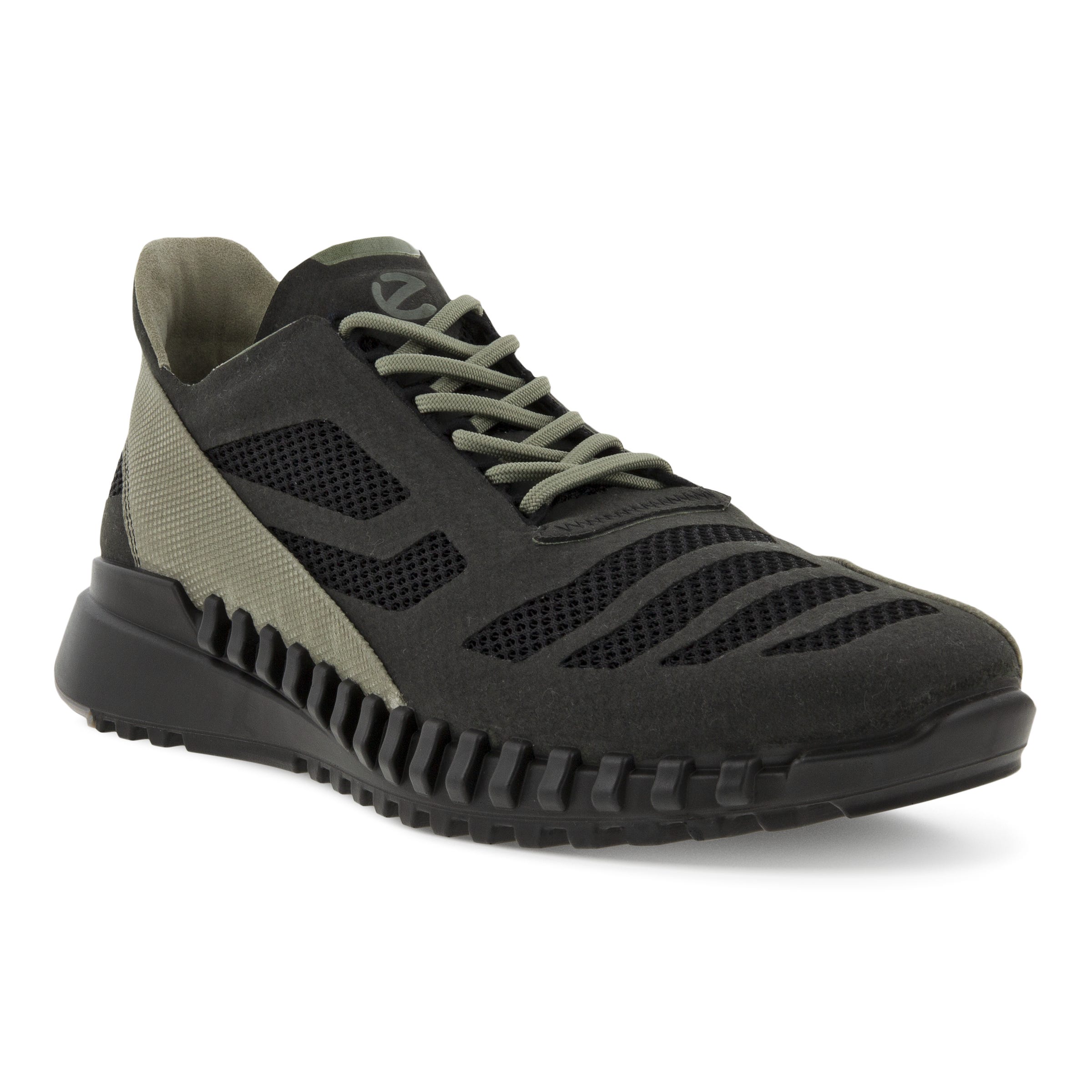 Men's ECCO® Zipflex Textile Sneaker - Black - Main