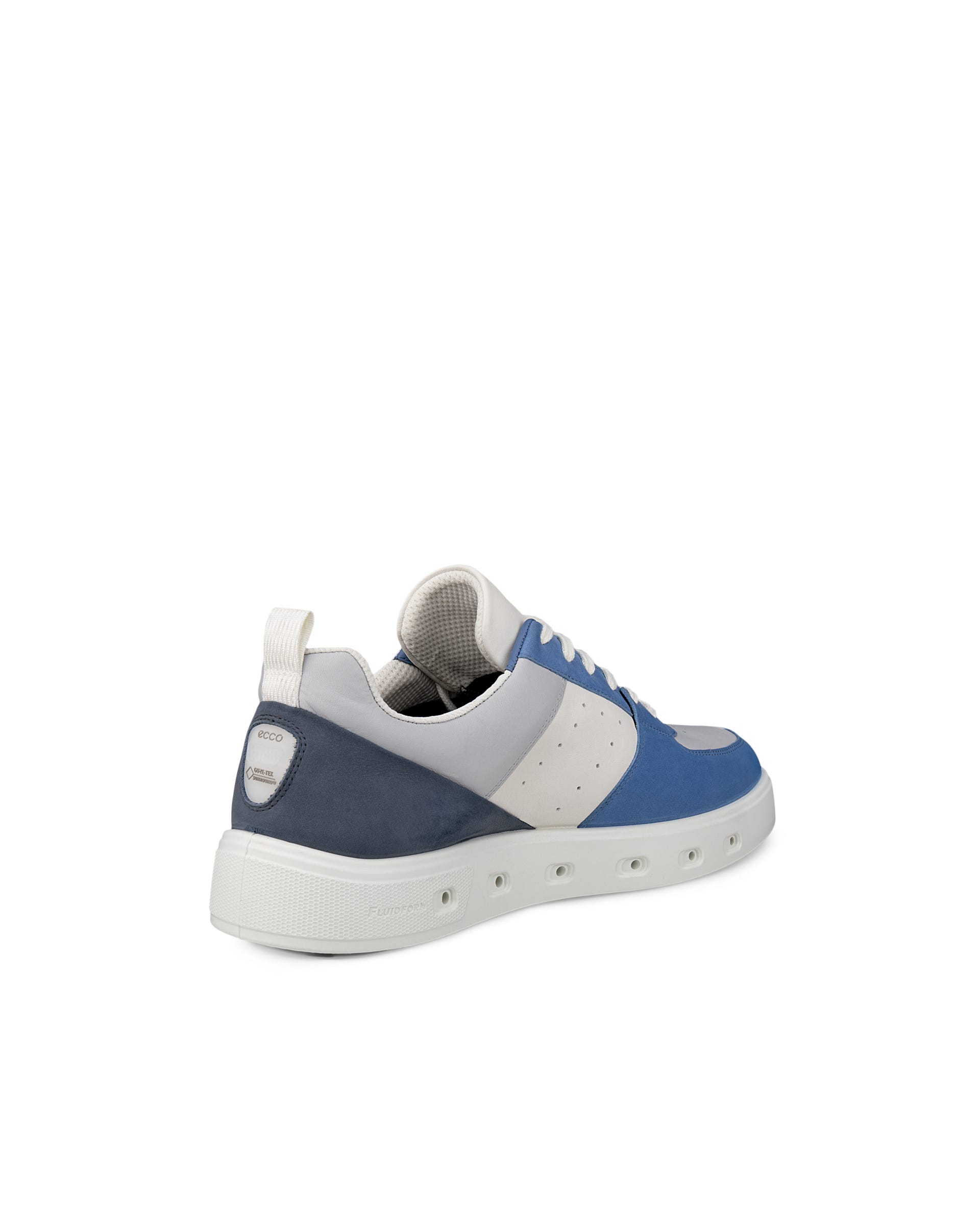 ECCO street 720 MEN メンズ レザーGore-Texスニーカー - ブルー - Back