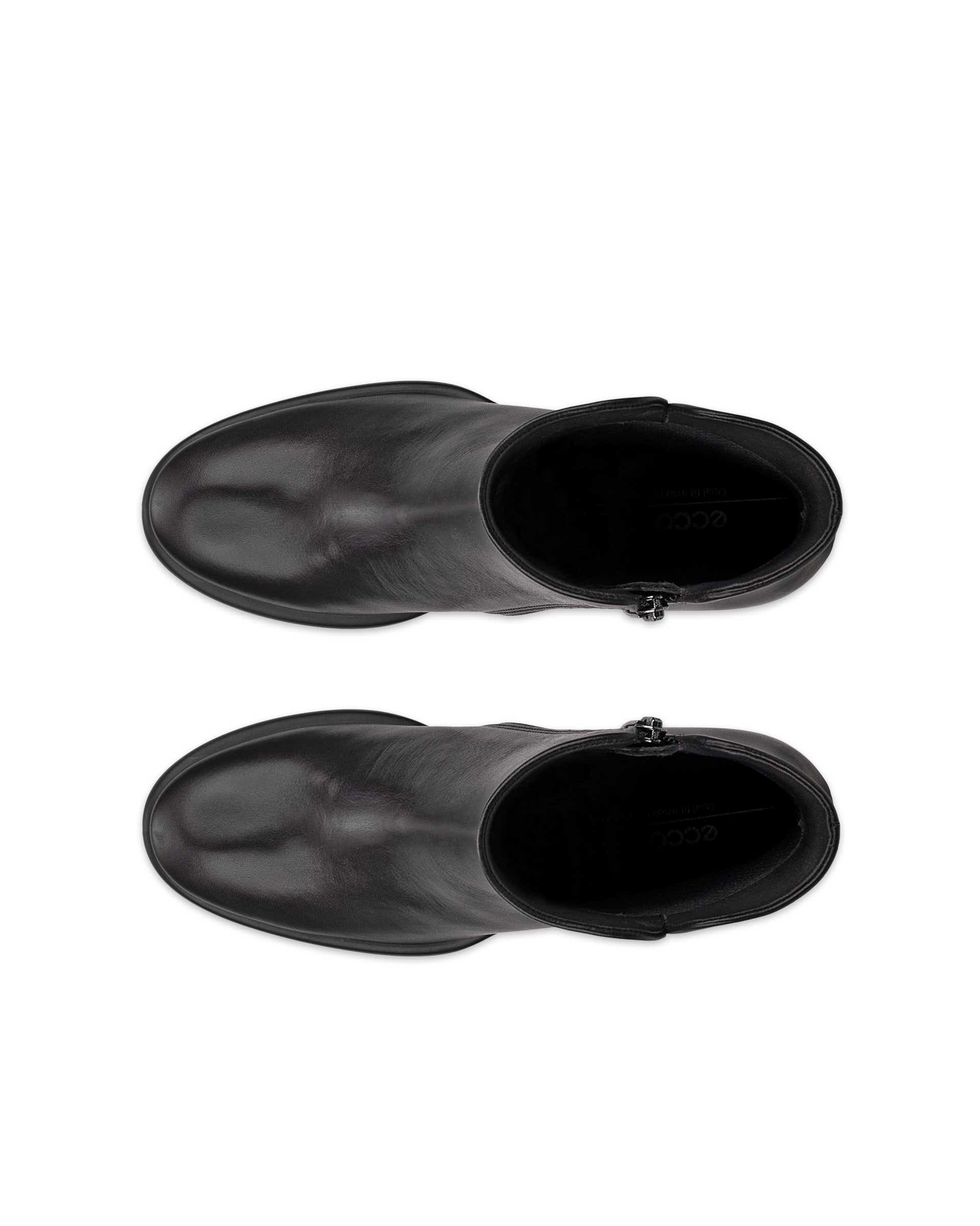 Women's ECCO® Sculpted LX 55 Leather Mid-Cut Boot - Black - Top left pair