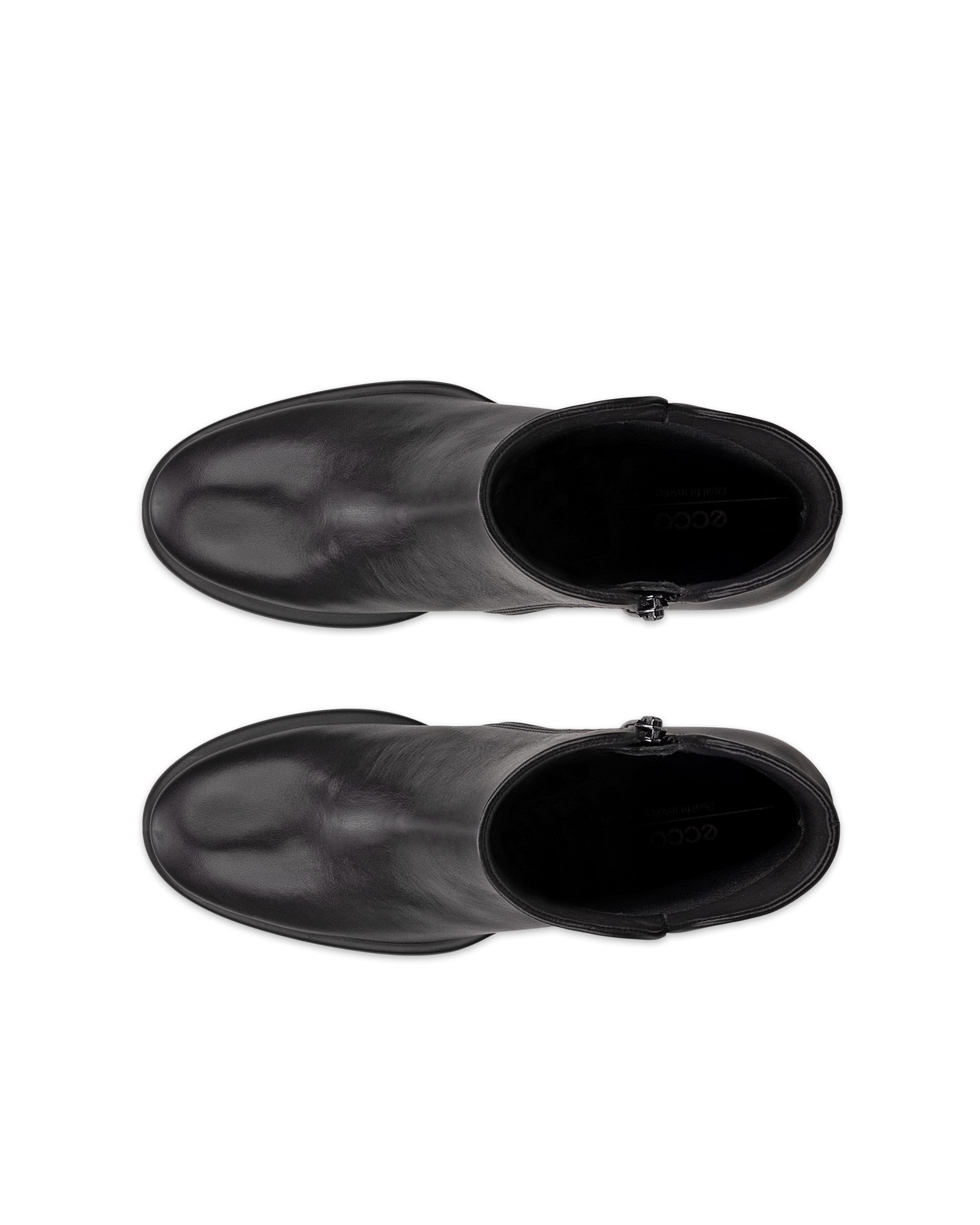 Women's ECCO® Sculpted LX 55 Leather Mid-Cut Boot - Black - Top left pair