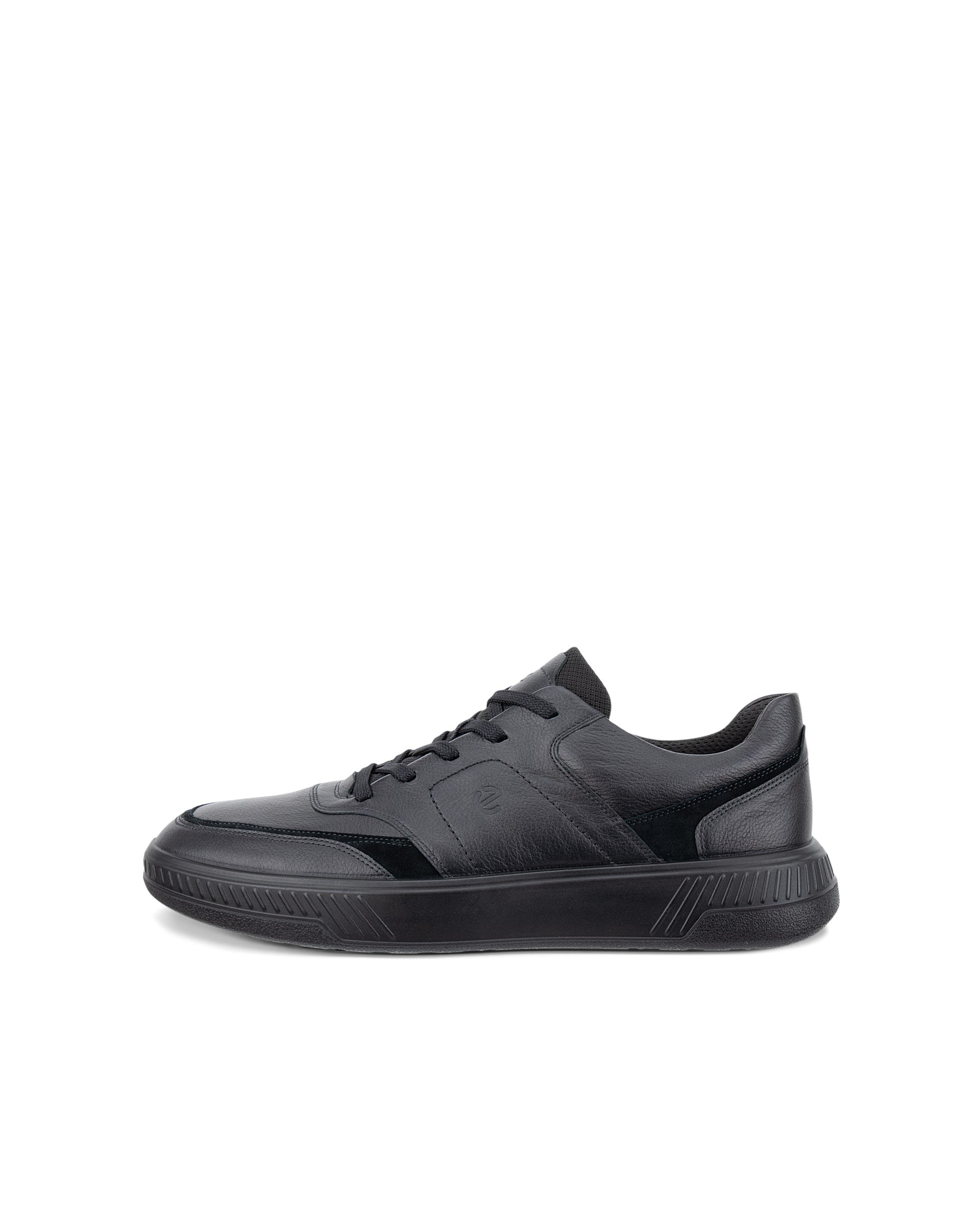Men's ECCO® MOVE Leather Sneaker - Black - Outside