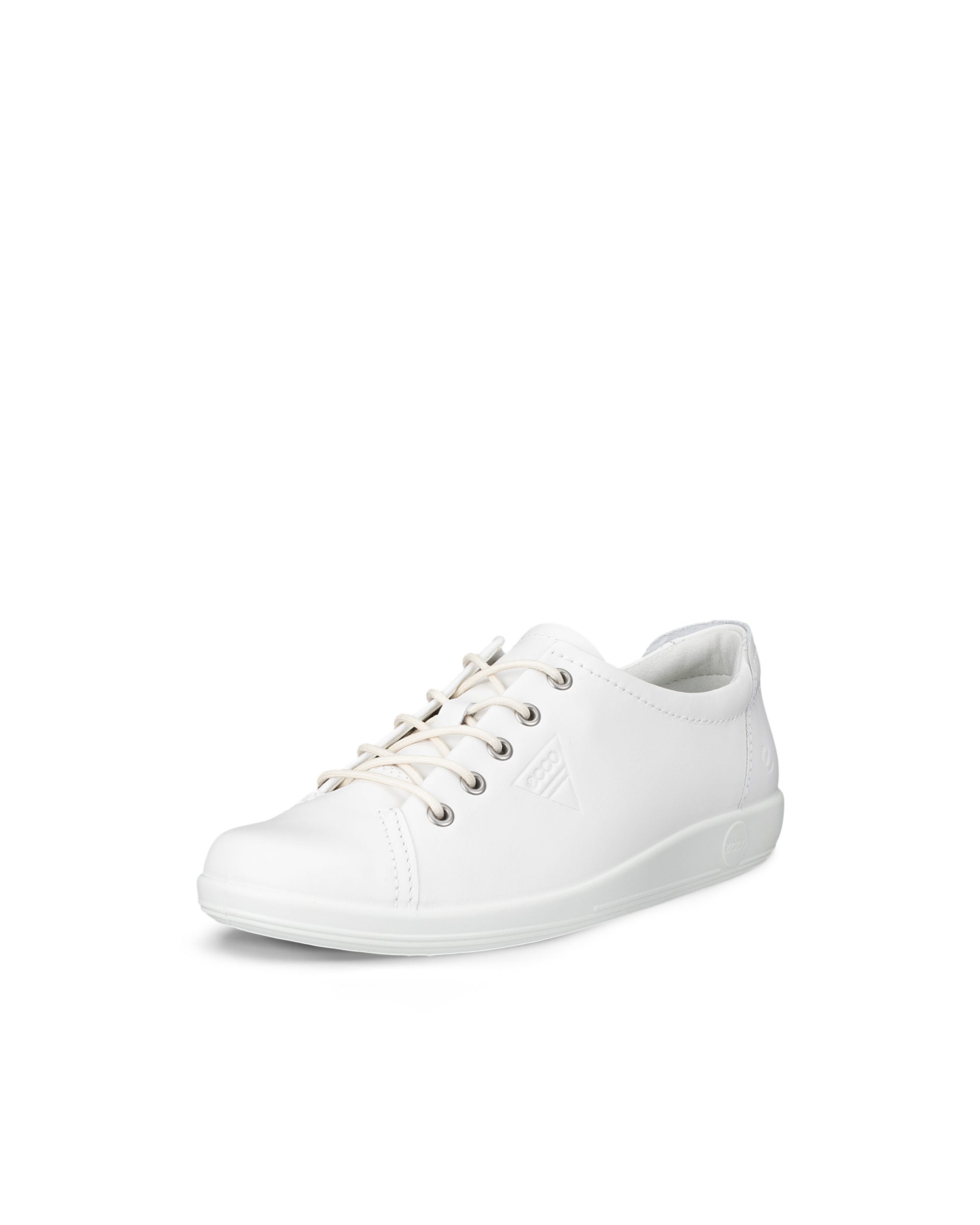 ECCO® SOFT 2.0 Snörsko skinn dam - Vit - Main