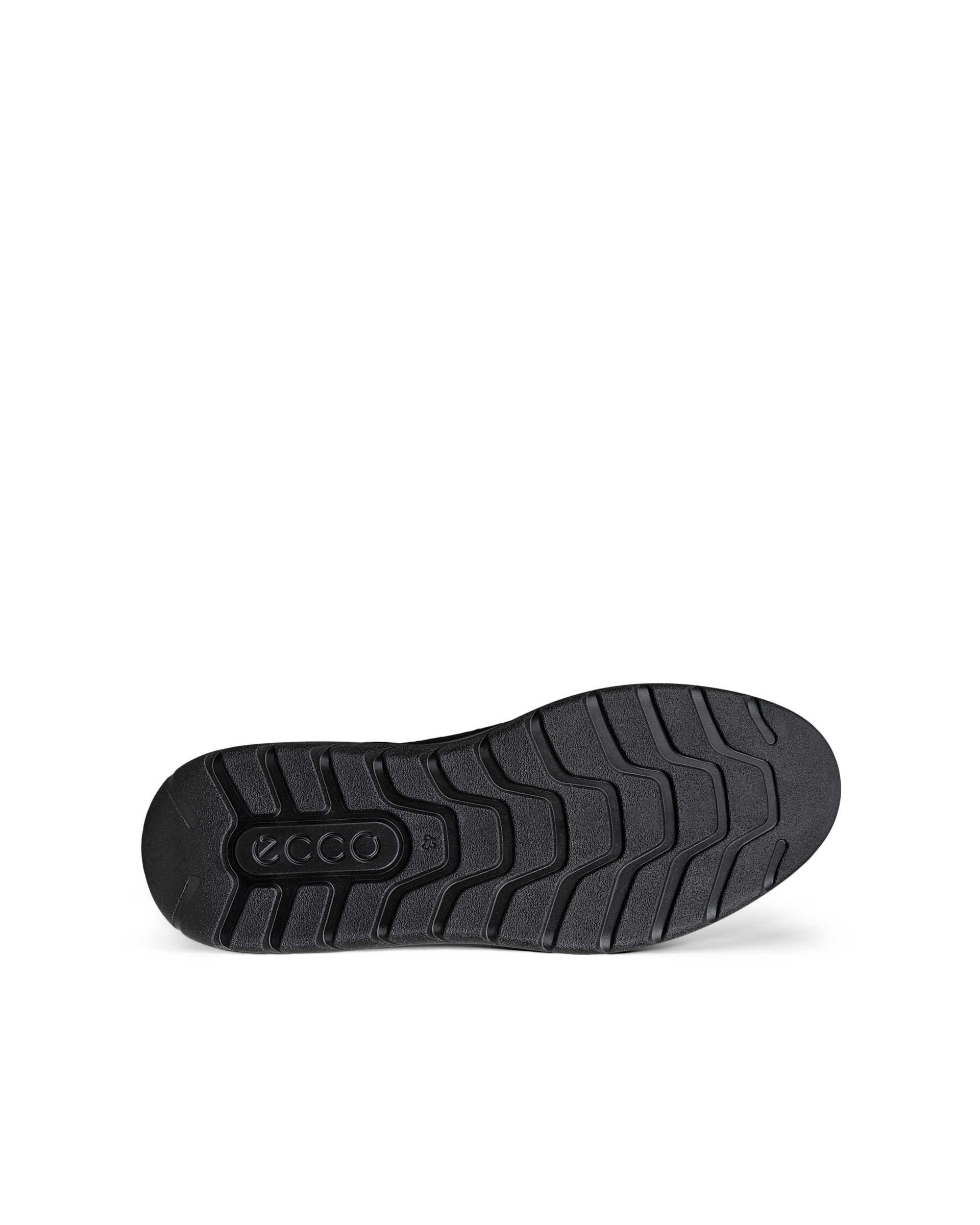 Men's ECCO® CITY STRIDE Leather Sneaker - Black - Sole