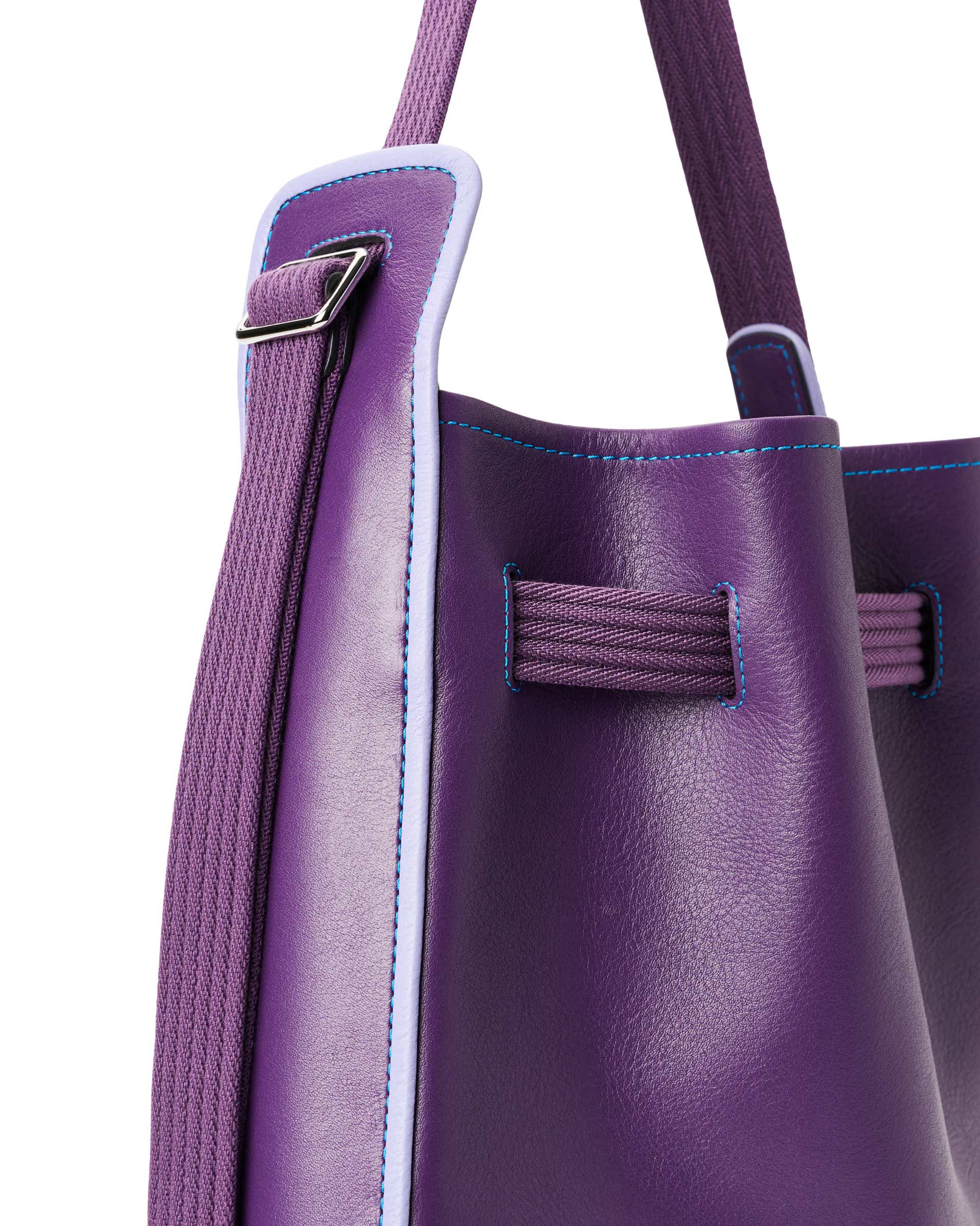 ECCO Sail Bag M レザーショルダーバッグ - パープル - Detail-1
