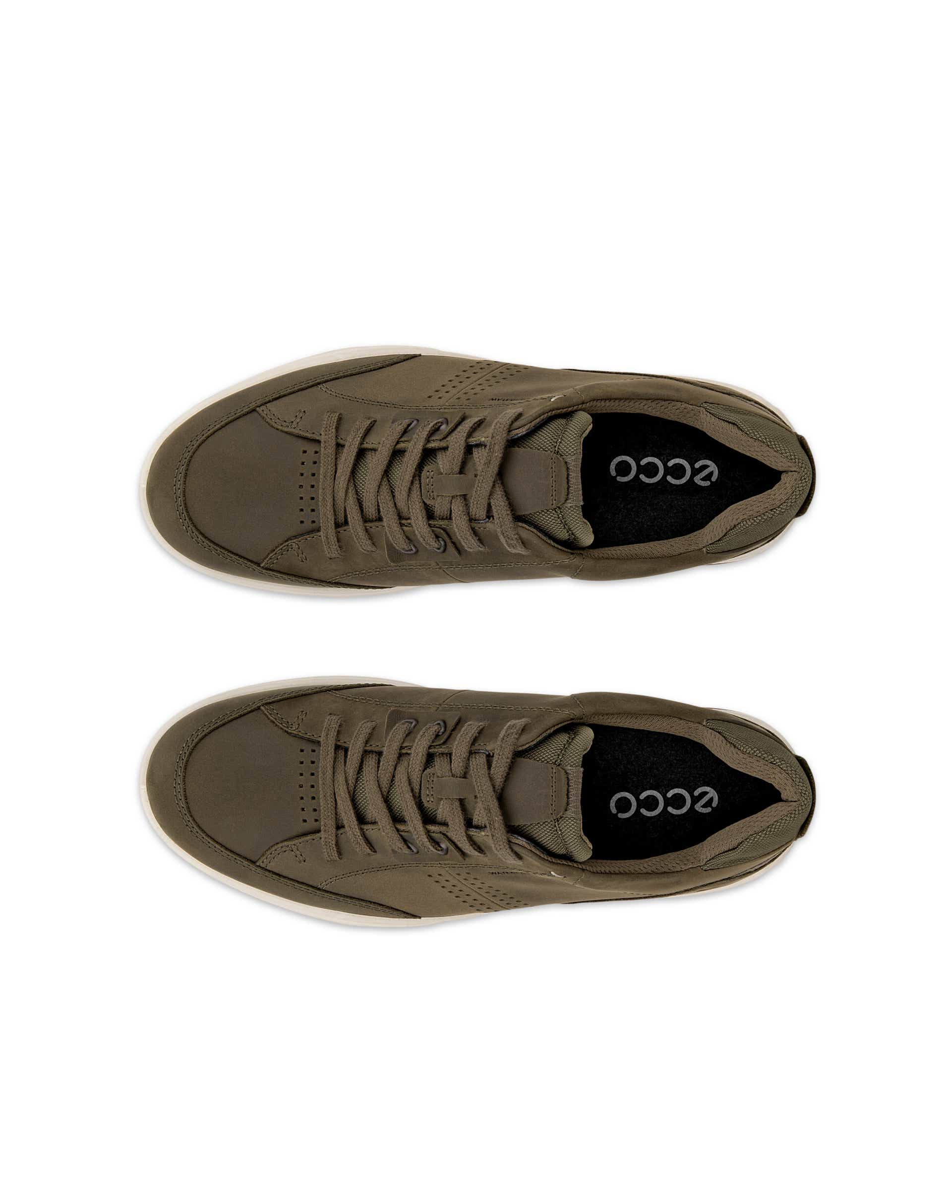 ECCO® Byway 2.0 chaussures imperméable en nubuck pour homme - Vert - Top left pair