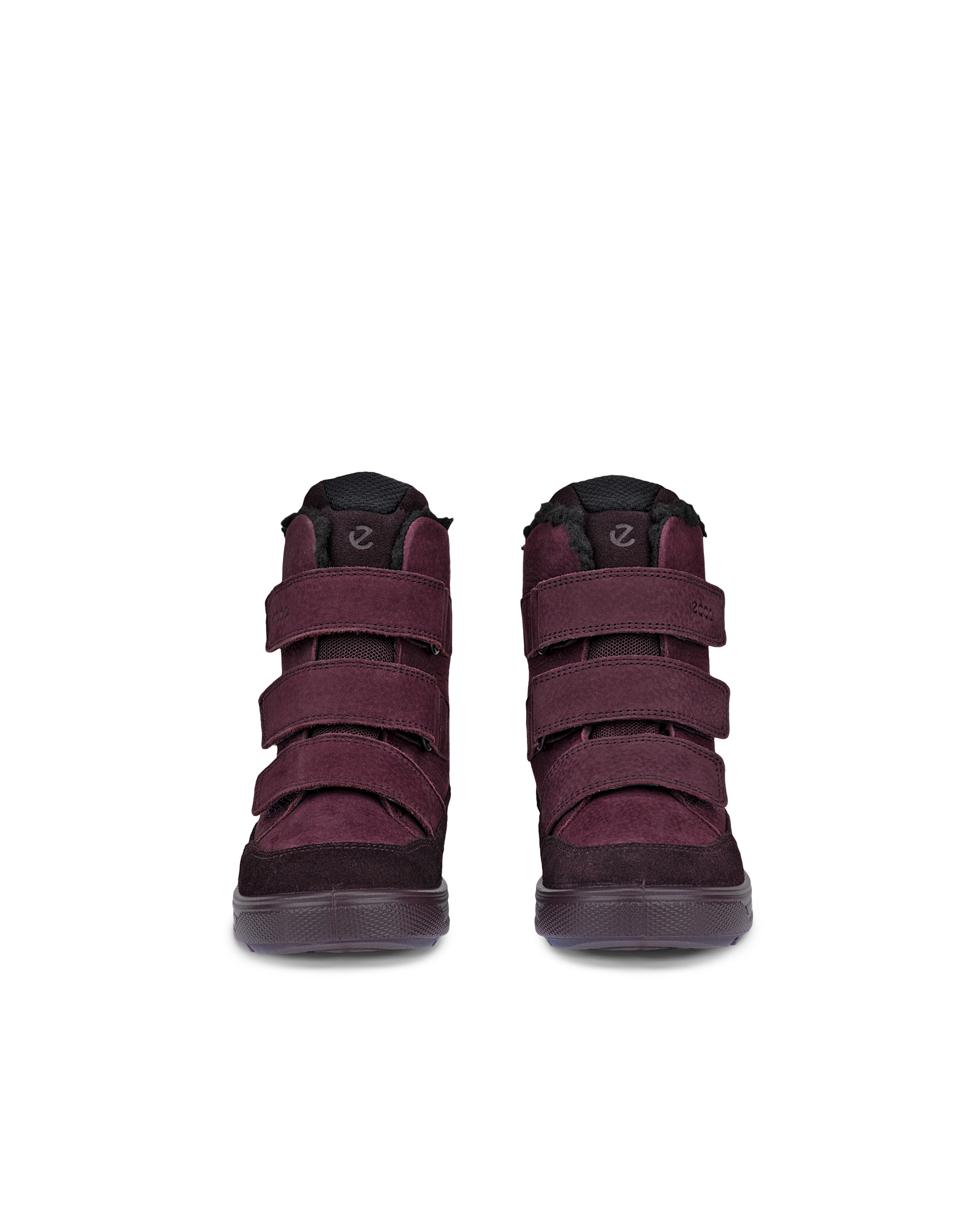 ECCO® Urban Snowboarder dječje zimske čizme od nubuka Gore-Tex - Purpurna - Front pair