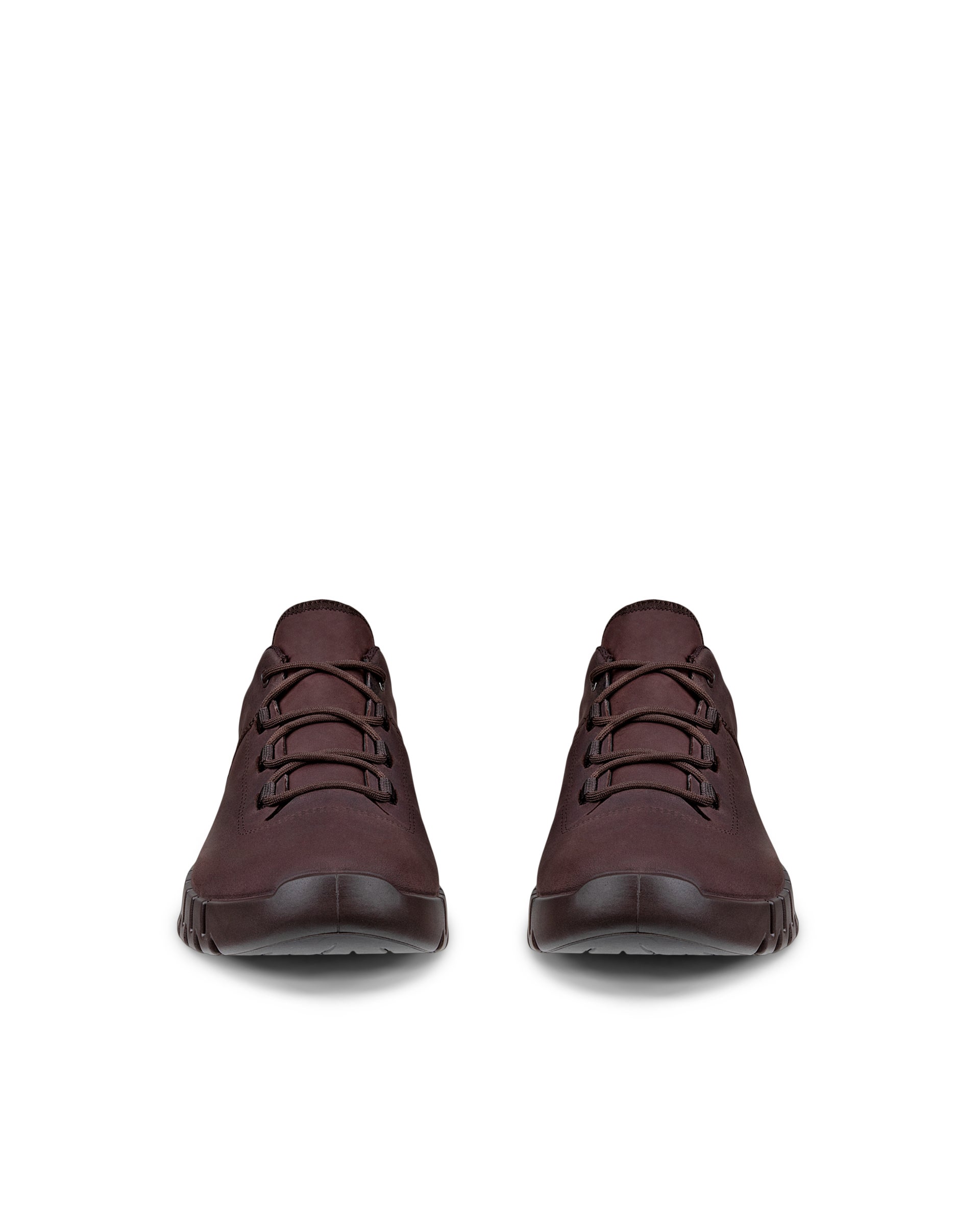 ECCO® GRUUV heren sneaker van nubuck met Gore-Tex - Bruin - Front pair