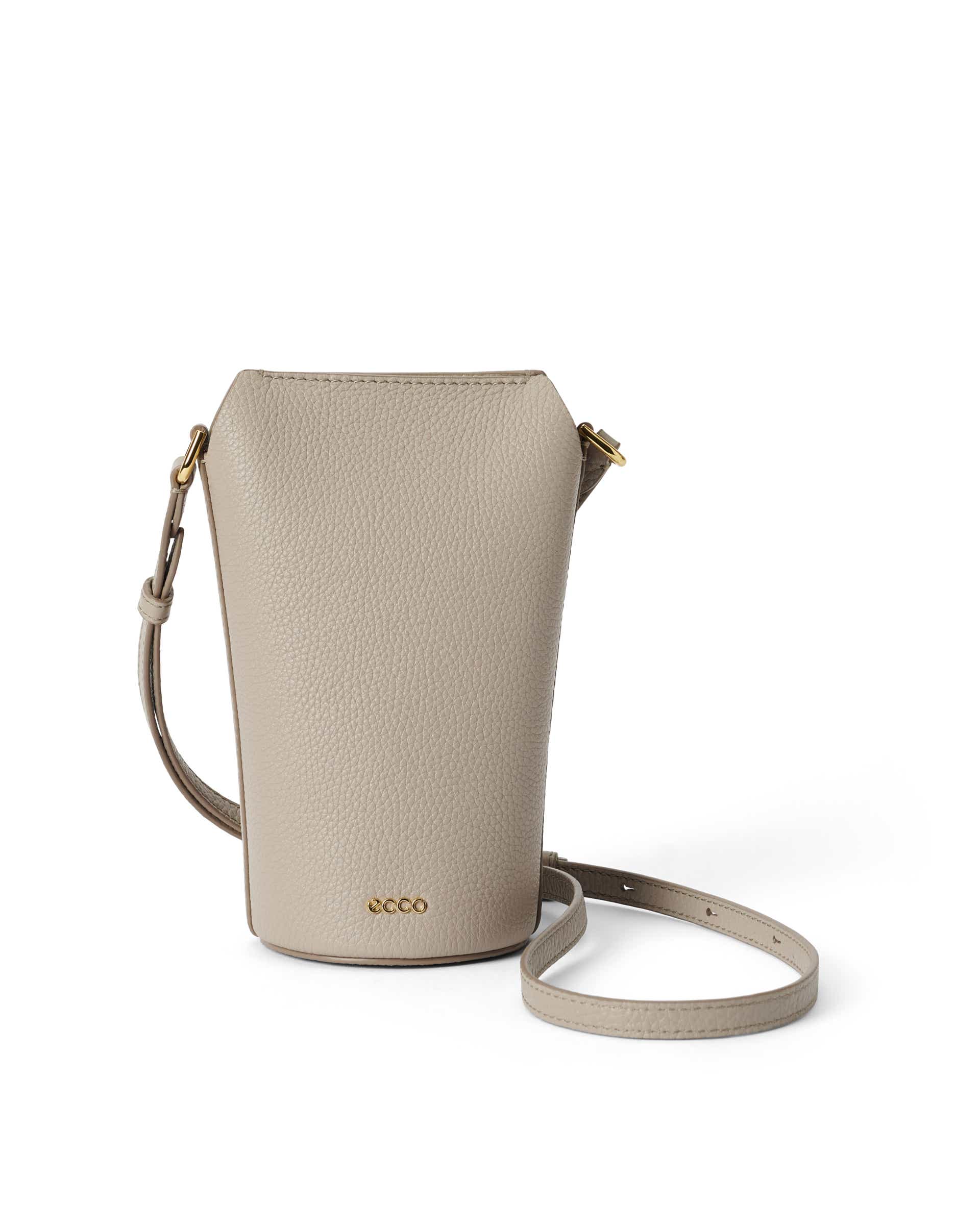 ECCO® Pot Bag kožna torba preko ramena - Bež - Main