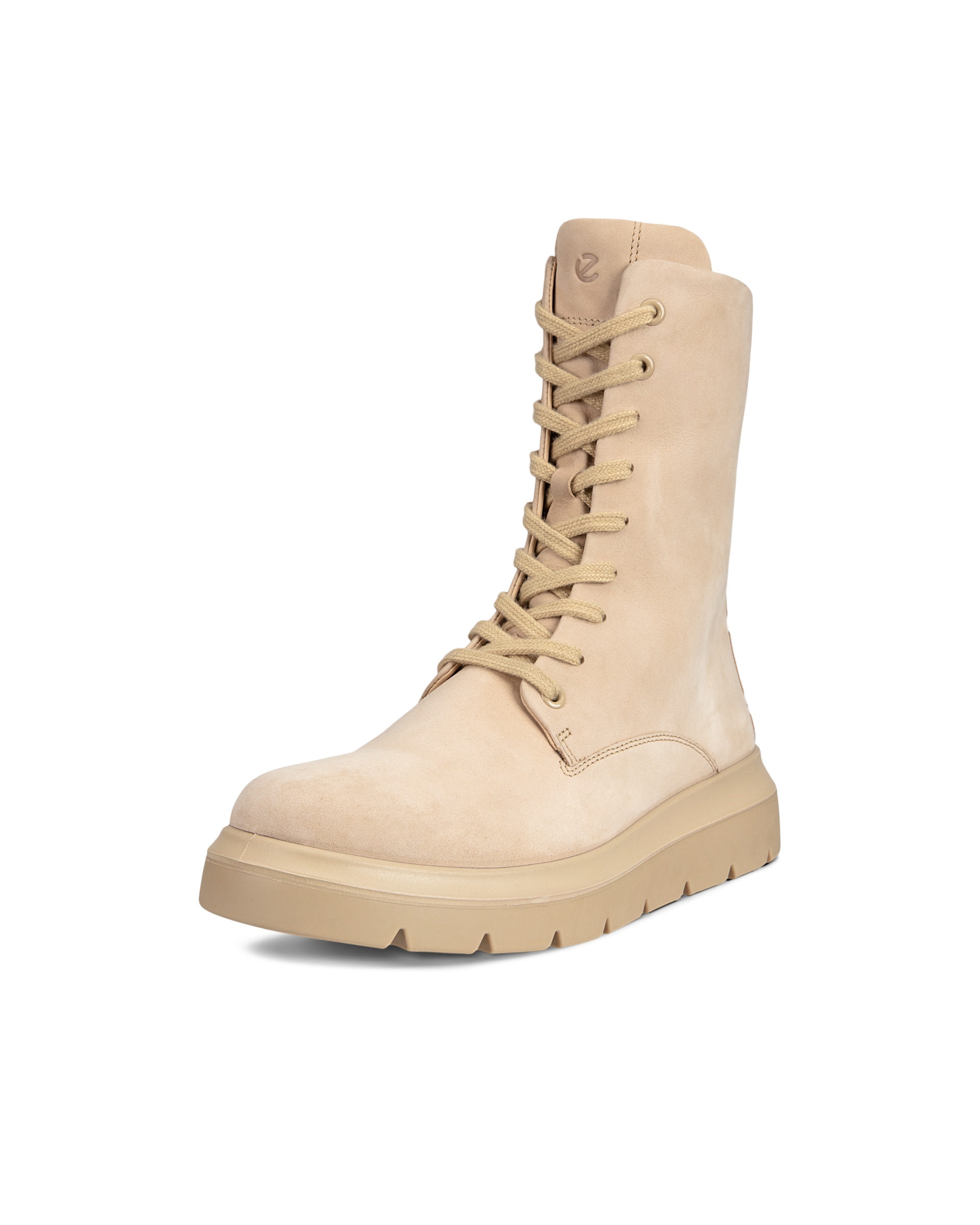 ECCO® Nouvelle Dames leren veterlaars - Beige - Main