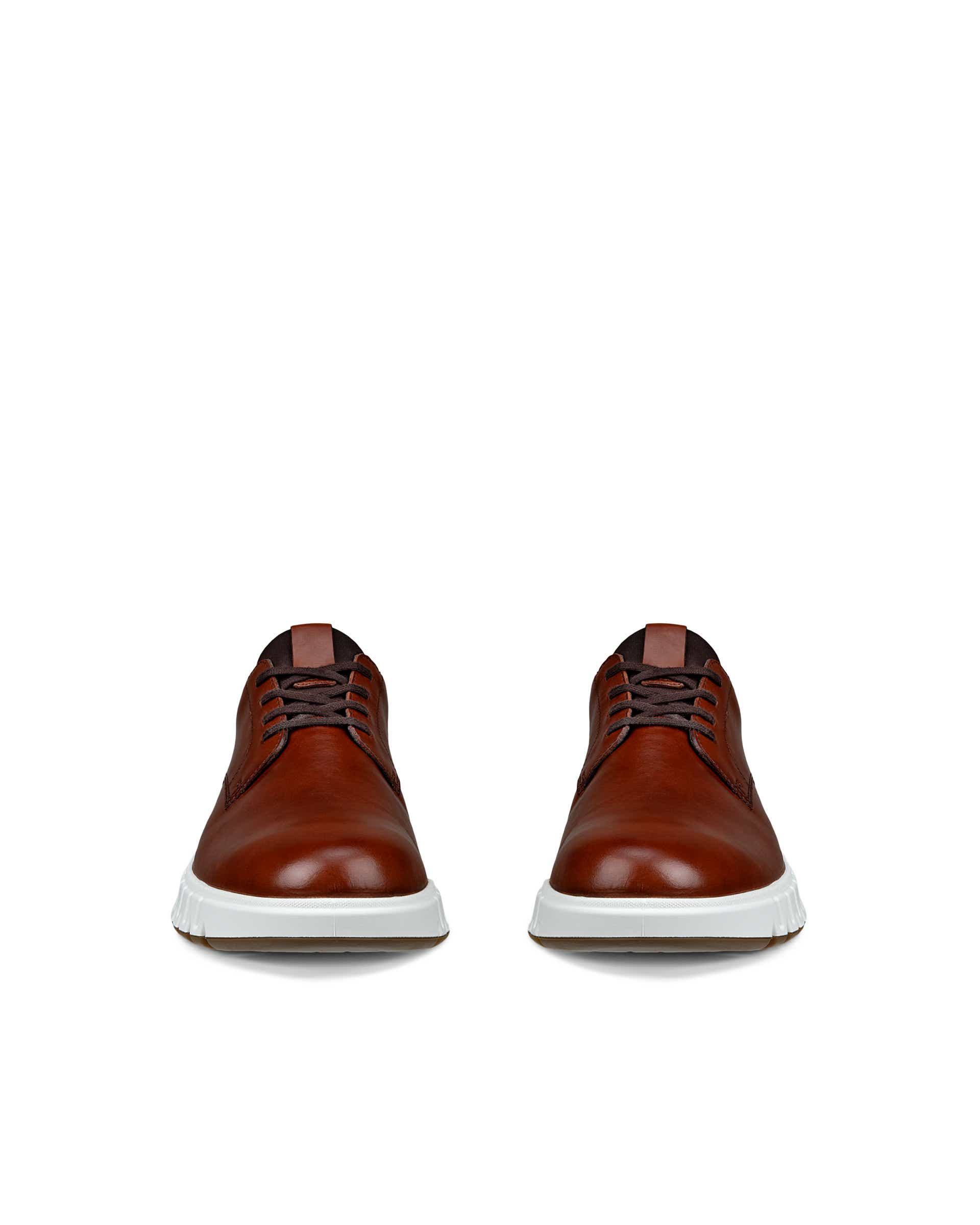 Pánská kožená nazouvací obuv ECCO® Gruuv Studio - Hnědá - Front pair