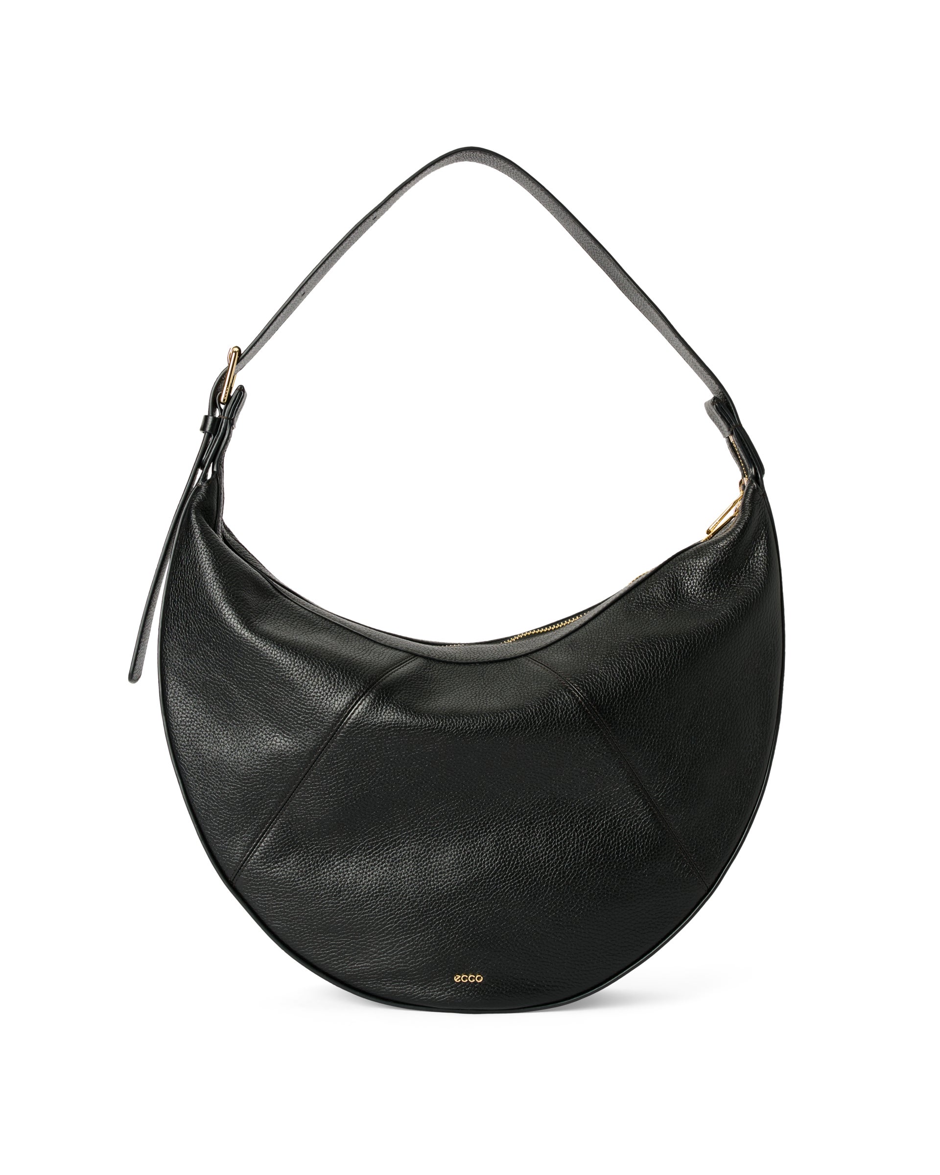 Usnjena malhasta torba ECCO® Fortune Bag - Črna - Main