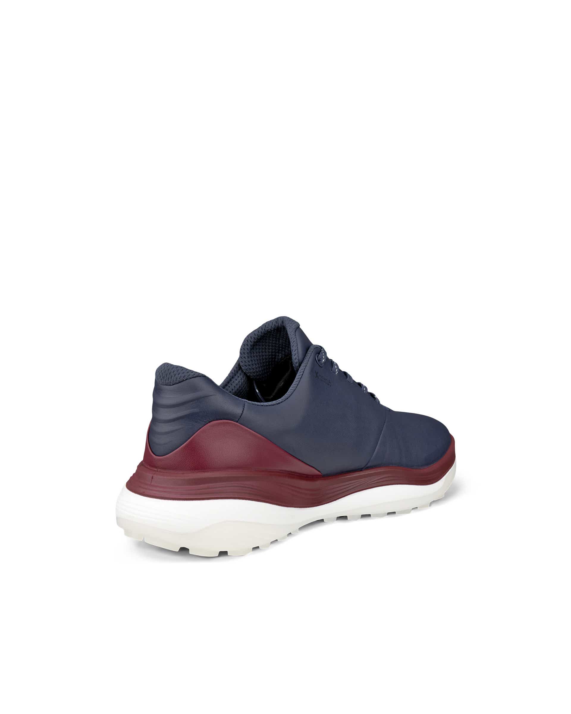 Męskie wodoodporne skórzane buty do golfa ECCO® Golf LT1 - Niebieski - Back