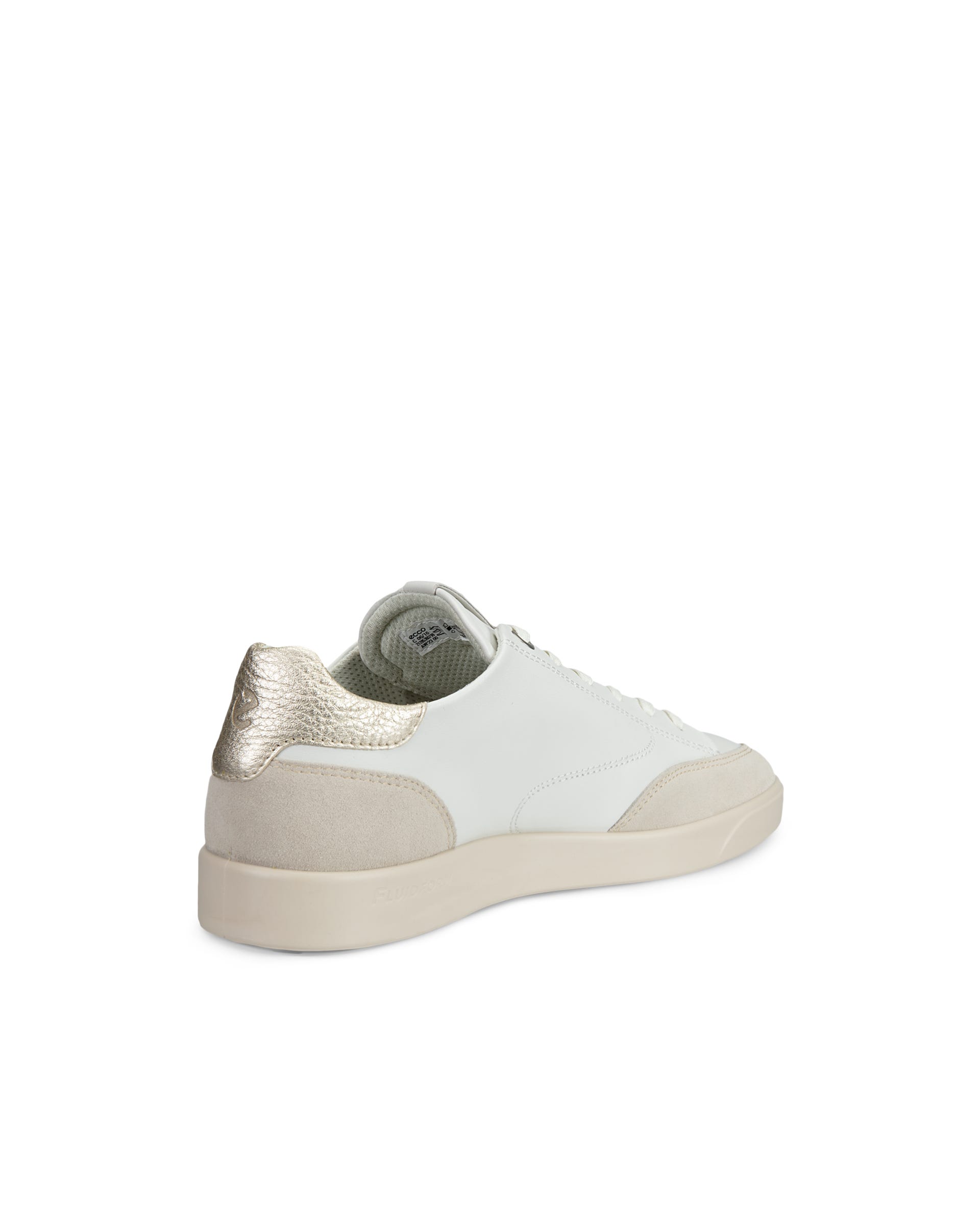 Women's ECCO® Street Lite Leather Sneaker - White - Back