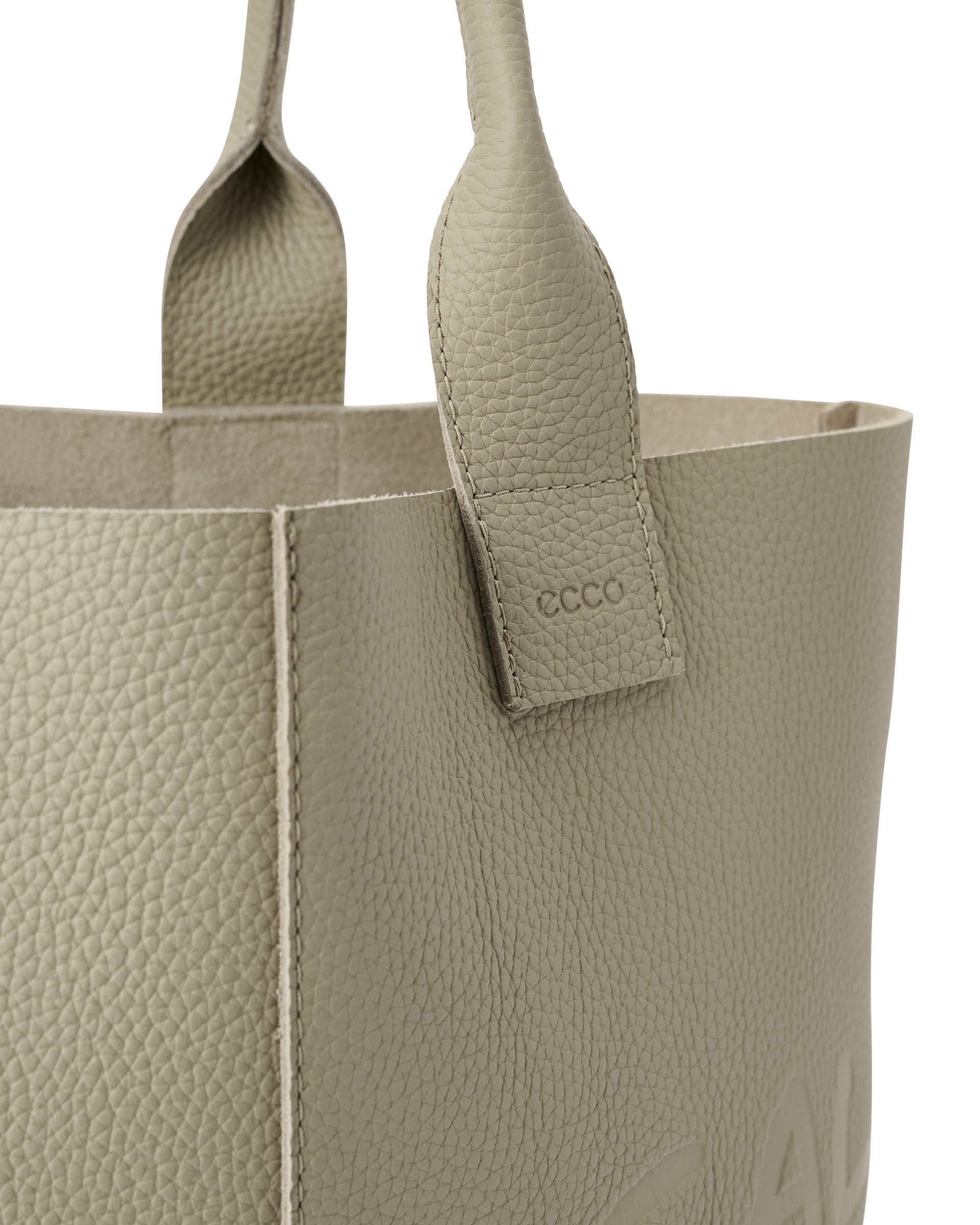 ECCO Tote Real Leather - Bēšs - Detail-2