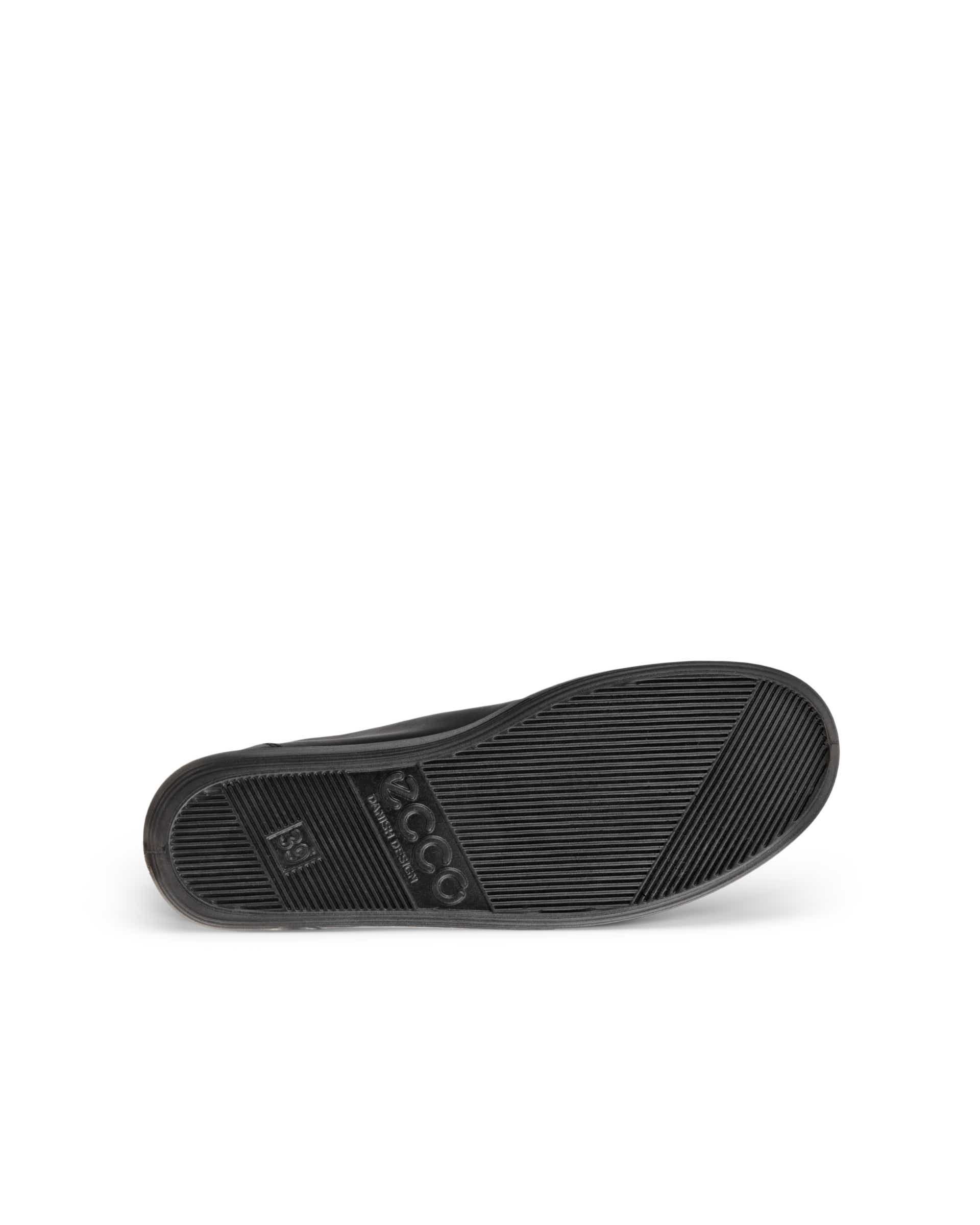 ECCO® Soft 2.0 chaussures de marche en cuir pour femme - Noir - Sole