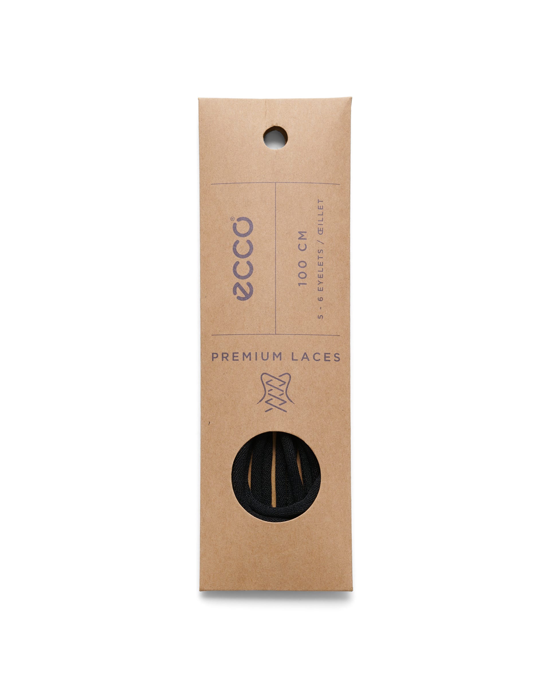 ECCO® SPORTY ROUND LACES sporty runde skolisser - Svart - Main
