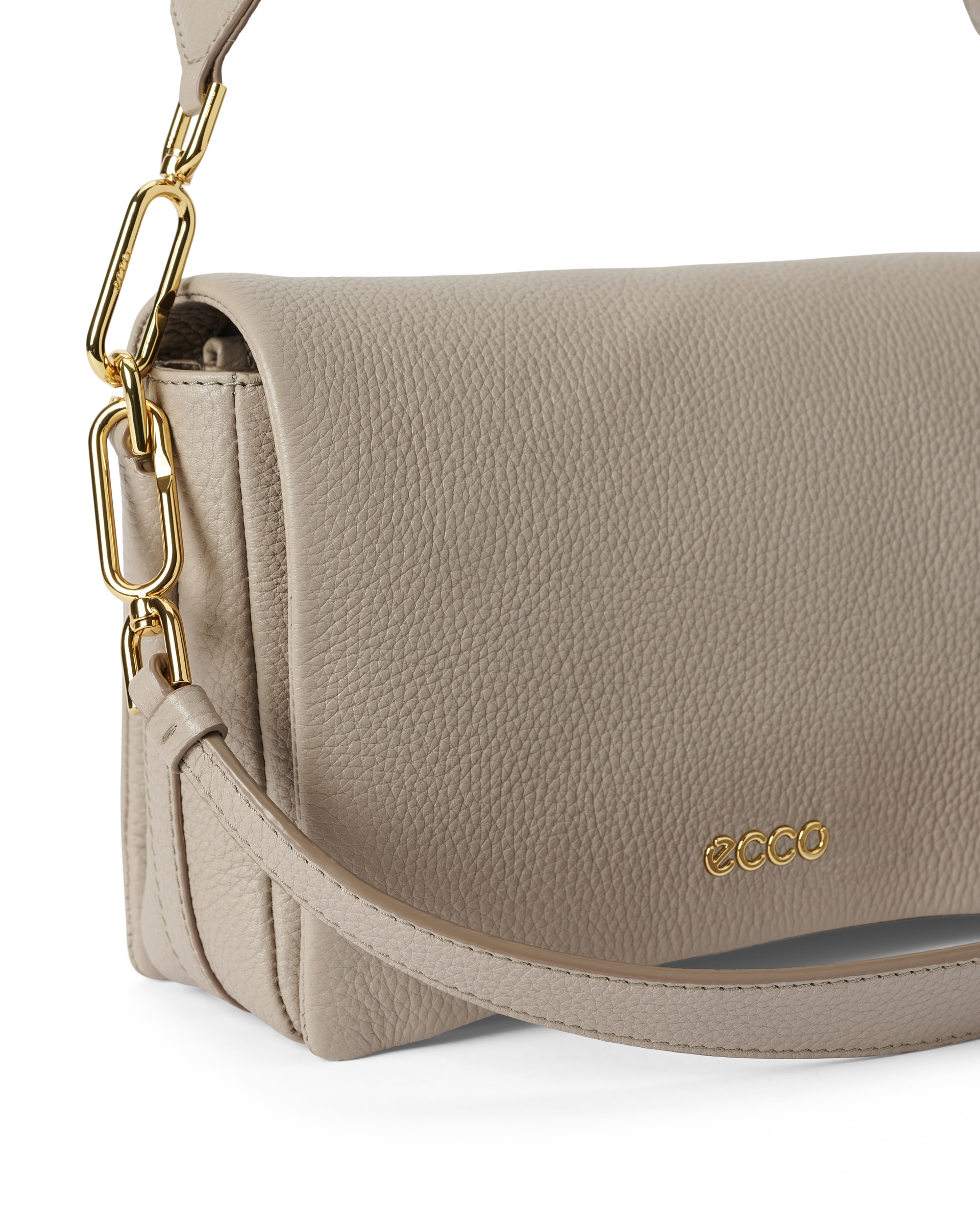 ECCO PINCH BAG L SOFT PEBBLED レザークロスボディバッグ - ベージュ - Detail-2