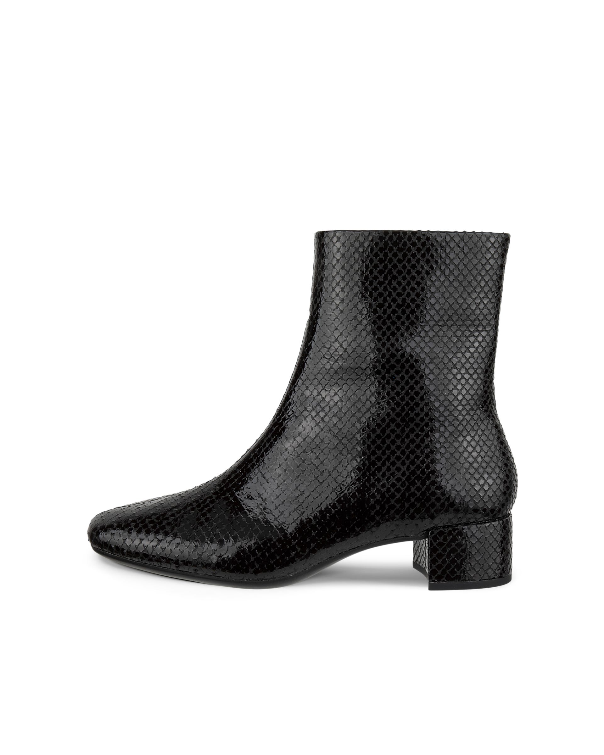 ECCO® LIVA 35 Damen Ankle Boot aus Veloursleder - Schwarz - Outside