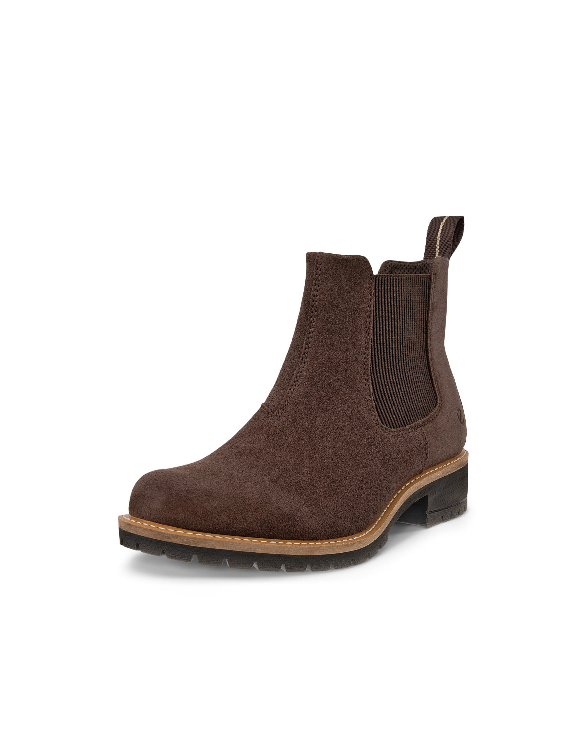 ECCO® ELAINA dames suède Chelsea boot - Bruin - Main