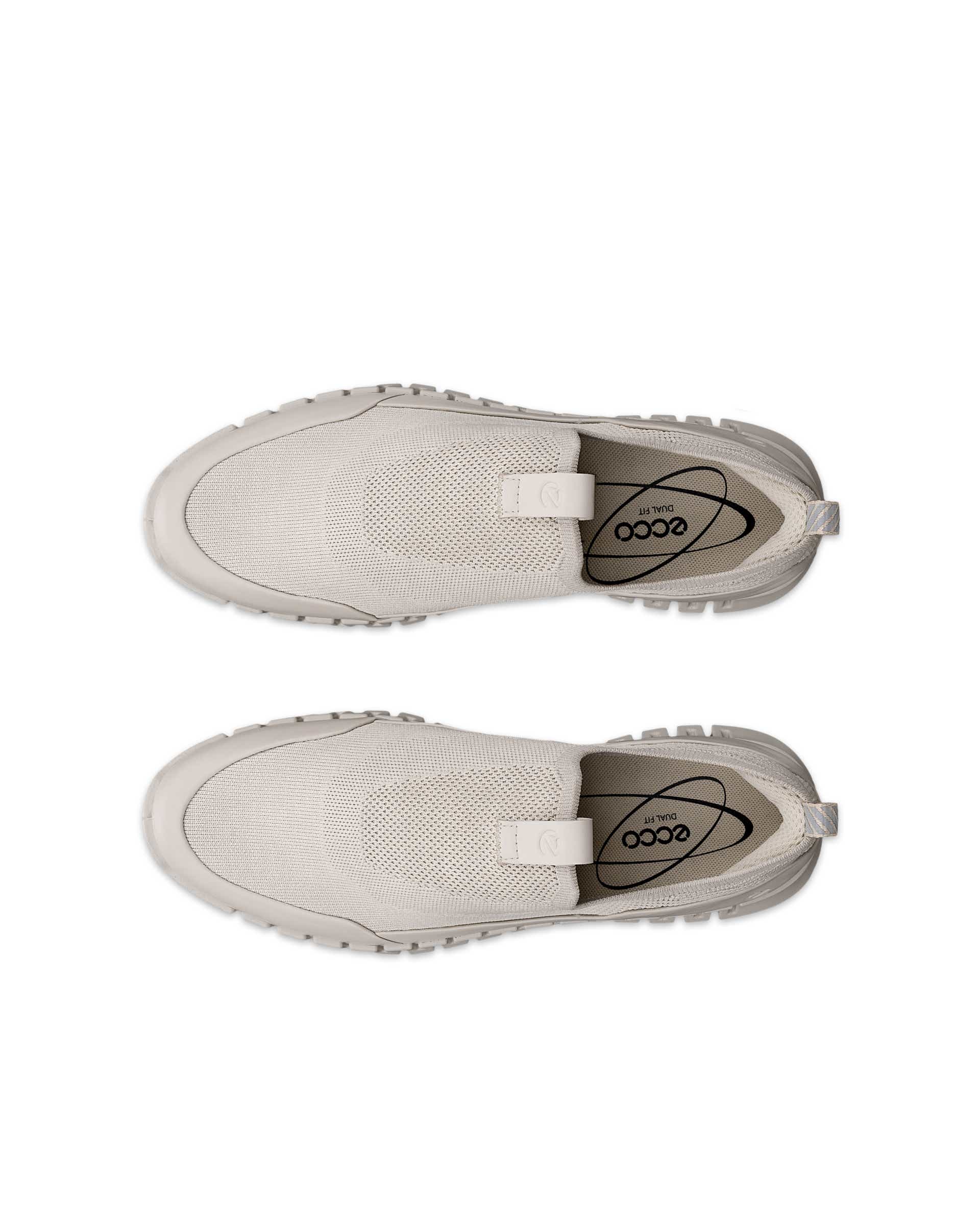 ECCO® GRUUV baskets en toile pour femme - Beige - Top left pair
