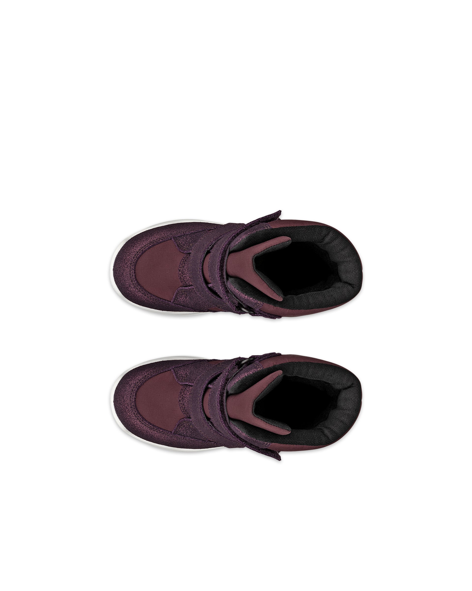 ECCO® Urban Mini Kinder Halbhoher Stiefel aus Veloursleder mit Gore-Tex - Lila - Top left pair
