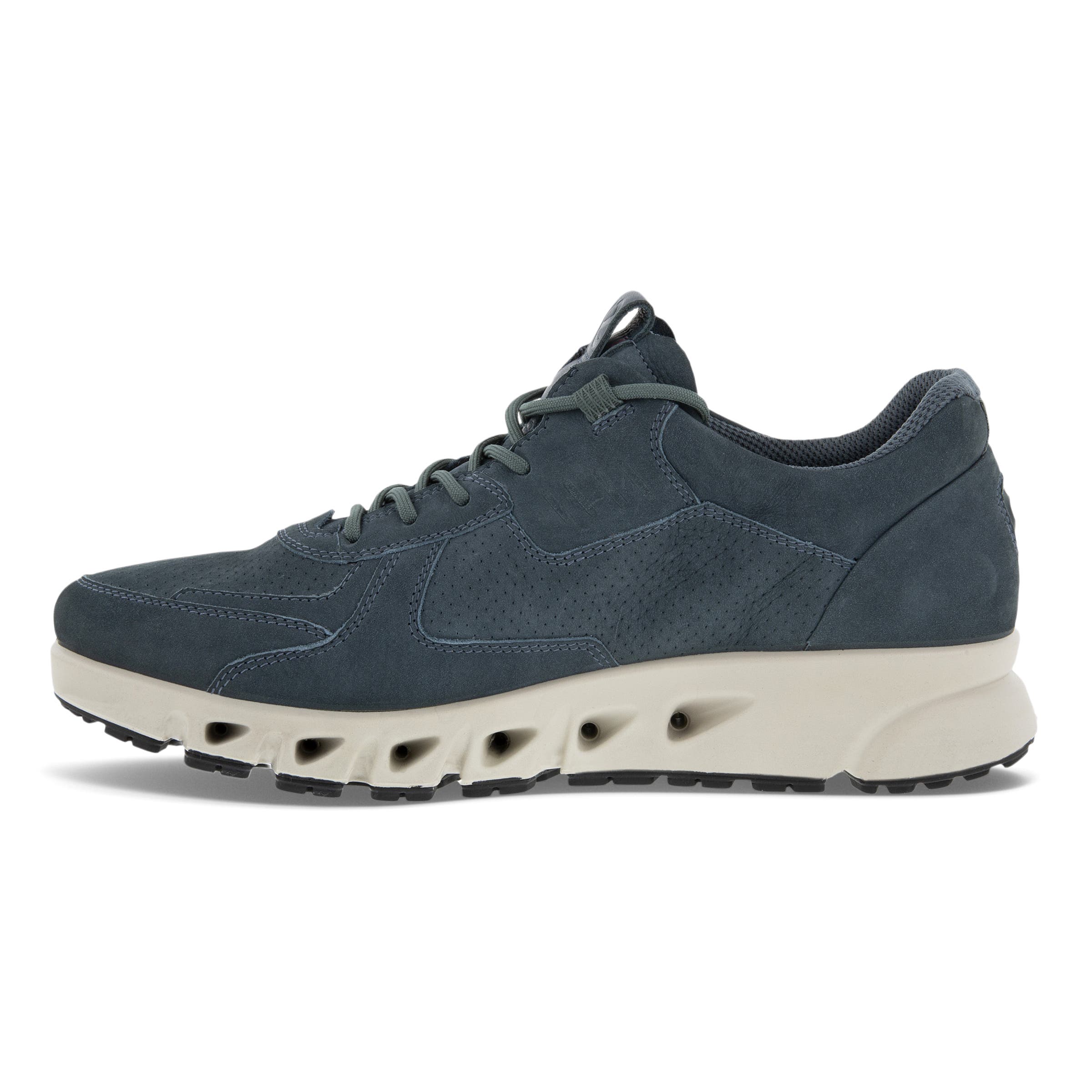 Men's ECCO® Multi-Vent Nubuck Gore-Tex Outdoor Sneaker - Blue - Inside