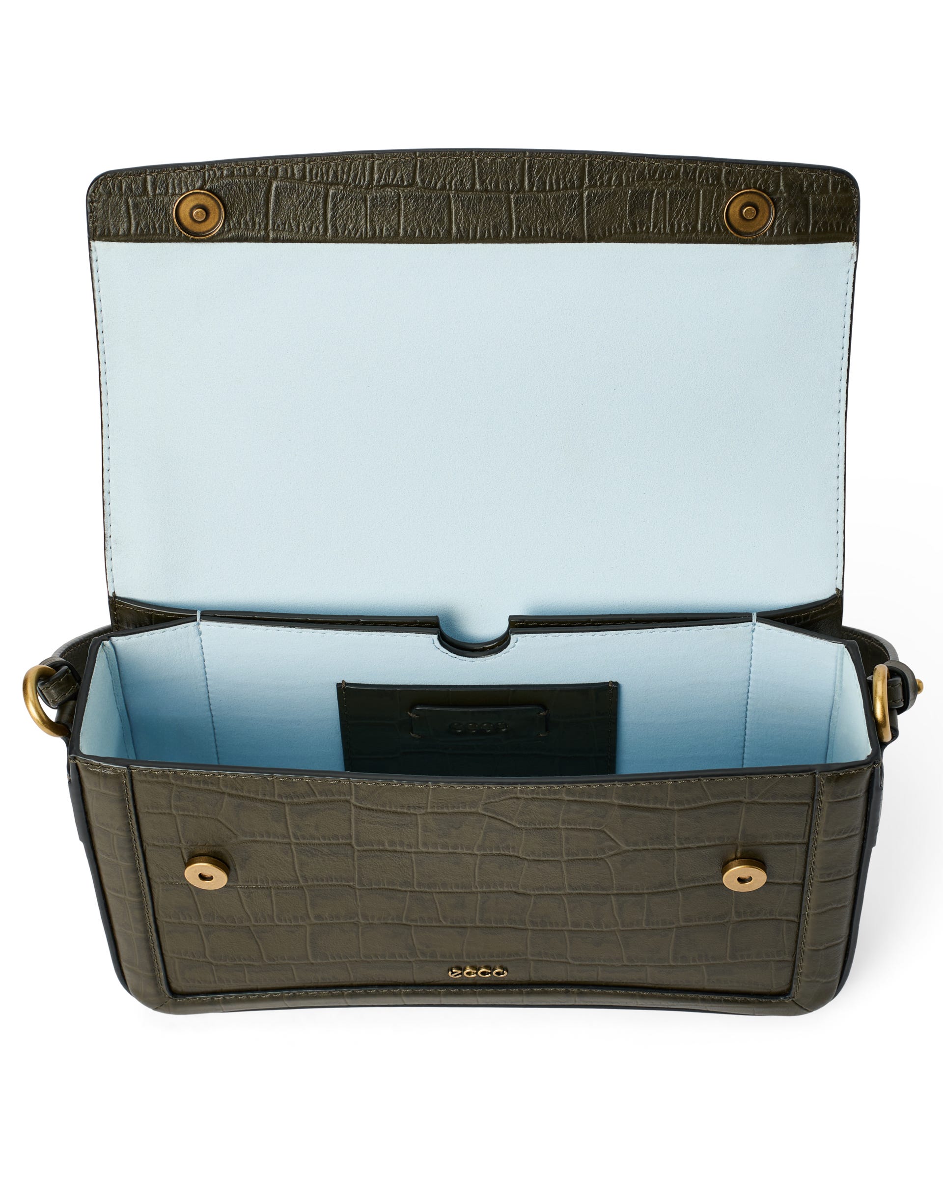 ECCO Pinch Bag レザークロスボディバッグ - グリーン - Main