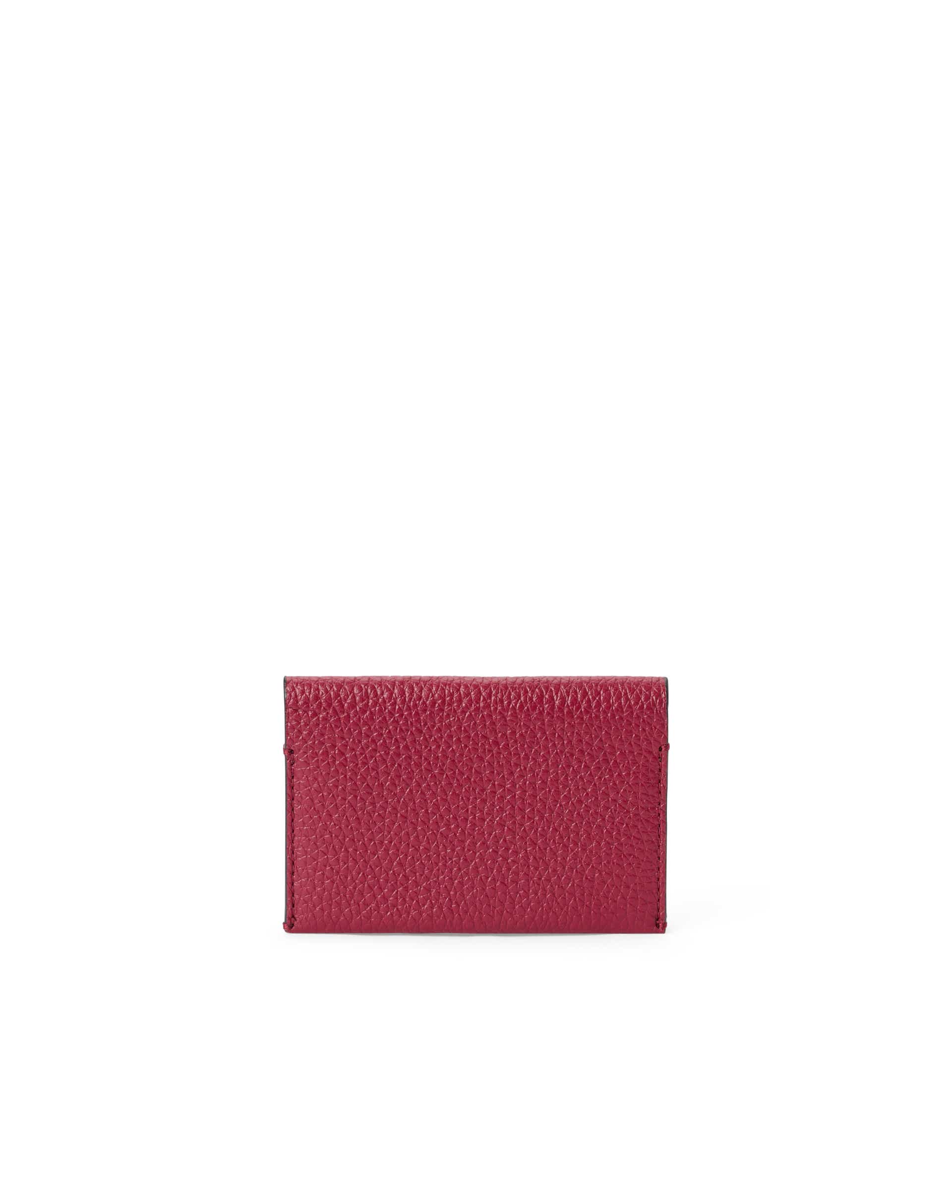 ECCO Business Card Purse レザーカードケース - レッド - Back
