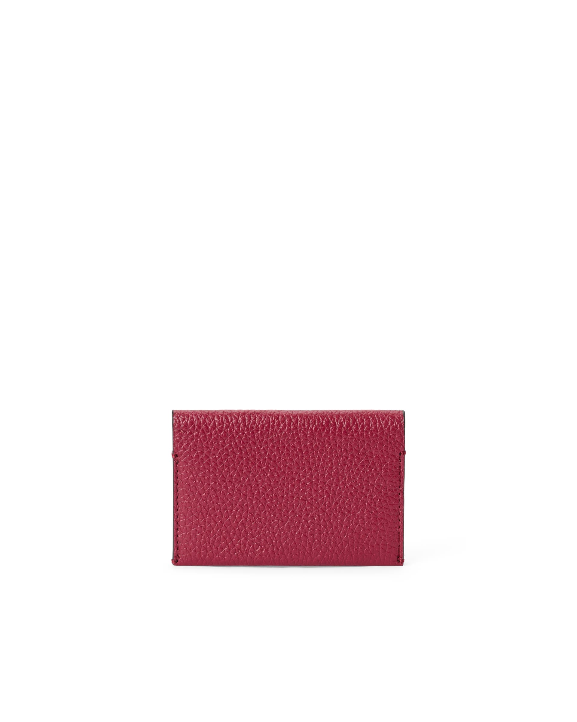 ECCO Business Card Purse レザーカードケース - レッド - Back