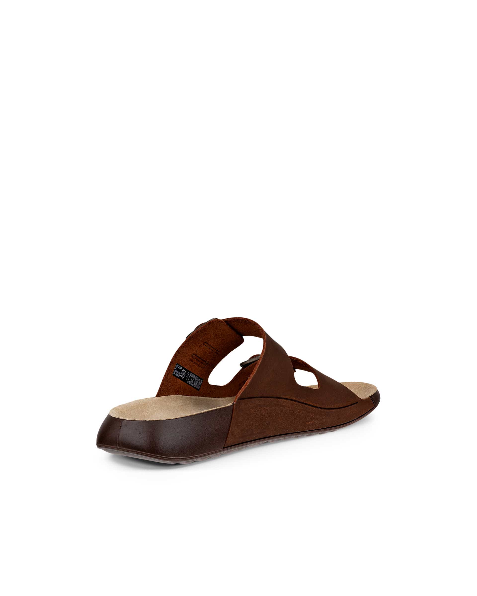 Dámské nubukové páskové sandály ECCO® COZMO - Hnědá - Back