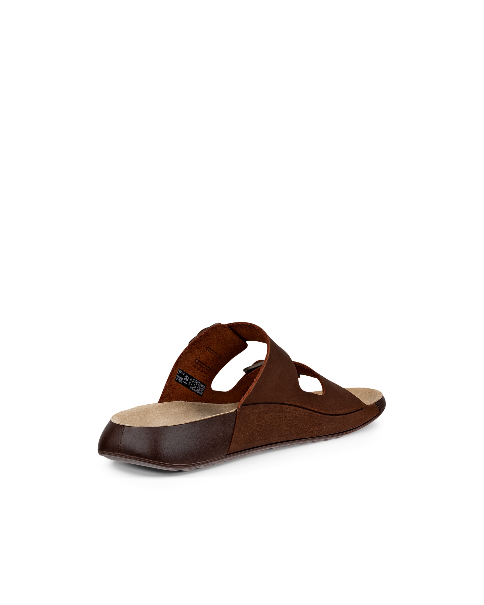 Dámské nubukové páskové sandály ECCO® COZMO - Hnědá - Back