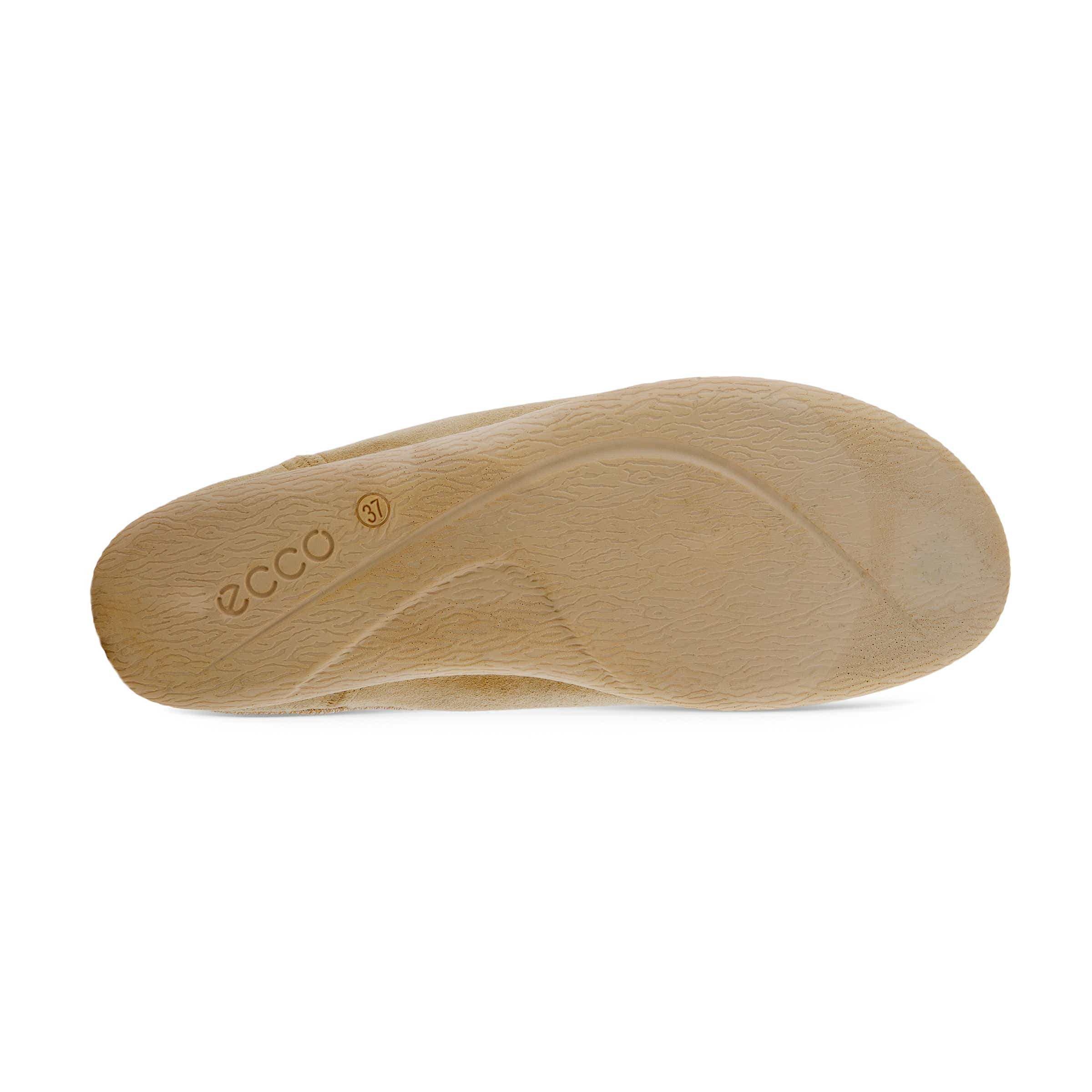 Women's ECCO® Easy Leather Slipper - Beige - Sole