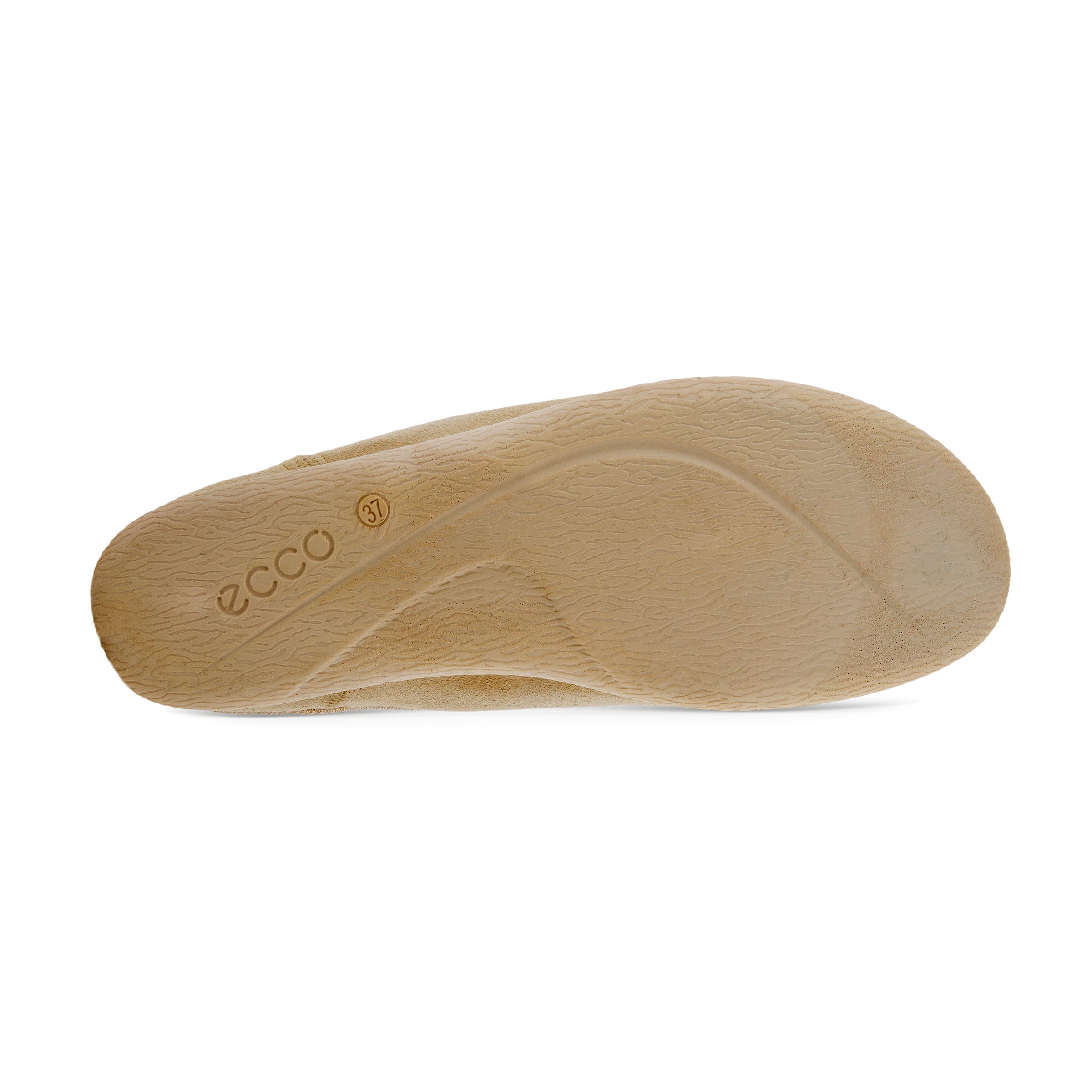 Women's ECCO® Easy Leather Slipper - Beige - Sole