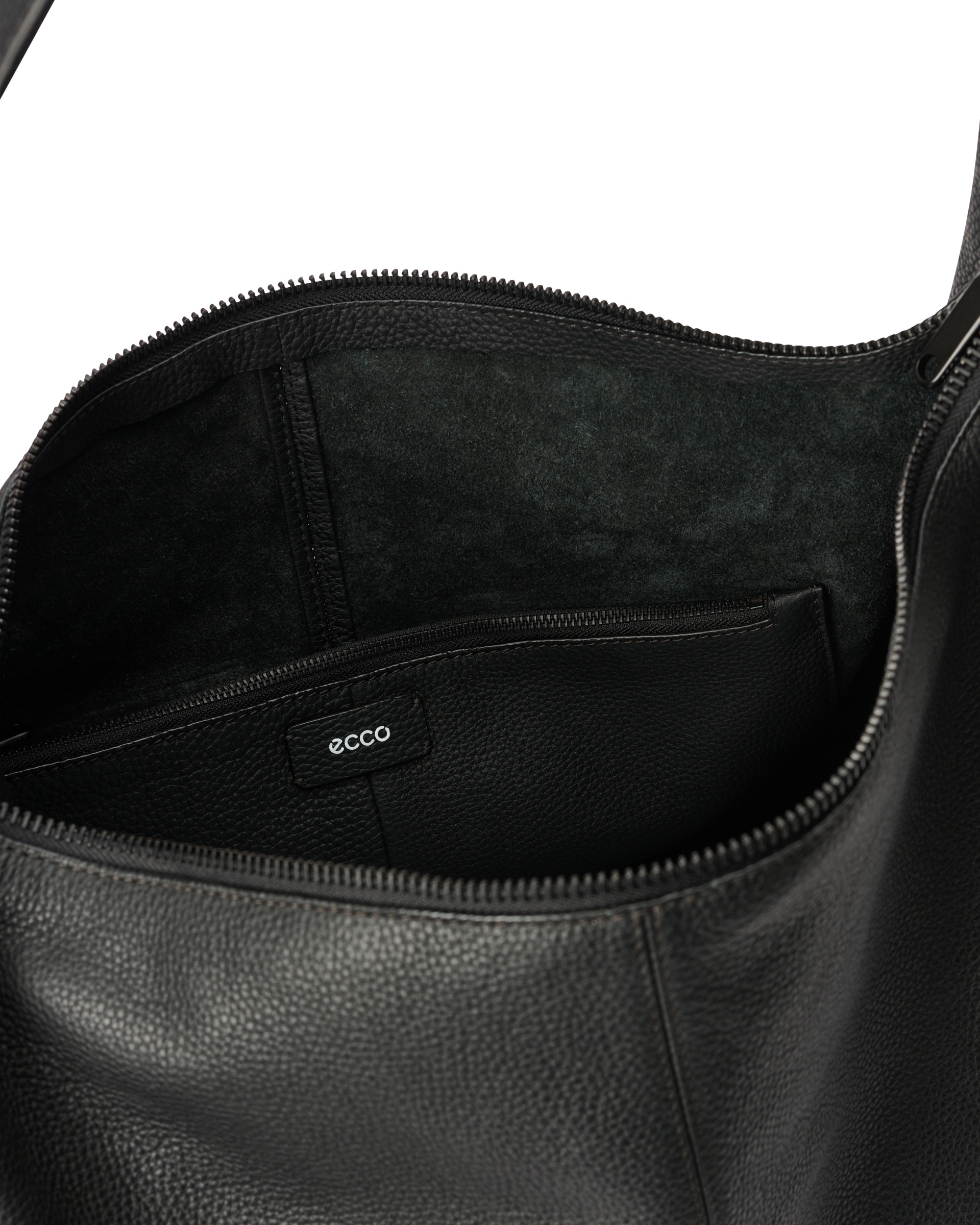 ECCO® Hobo kožna torba hobo - Crna - Inside