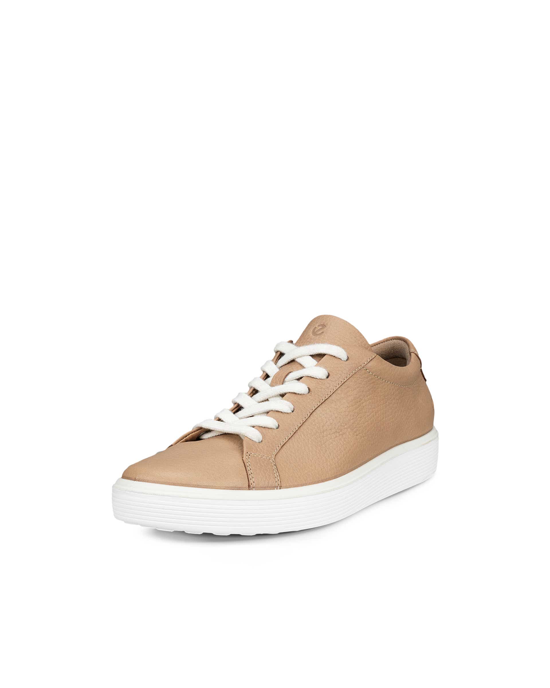 ECCO® Soft 60 Dames leren sneaker - Beige - Main