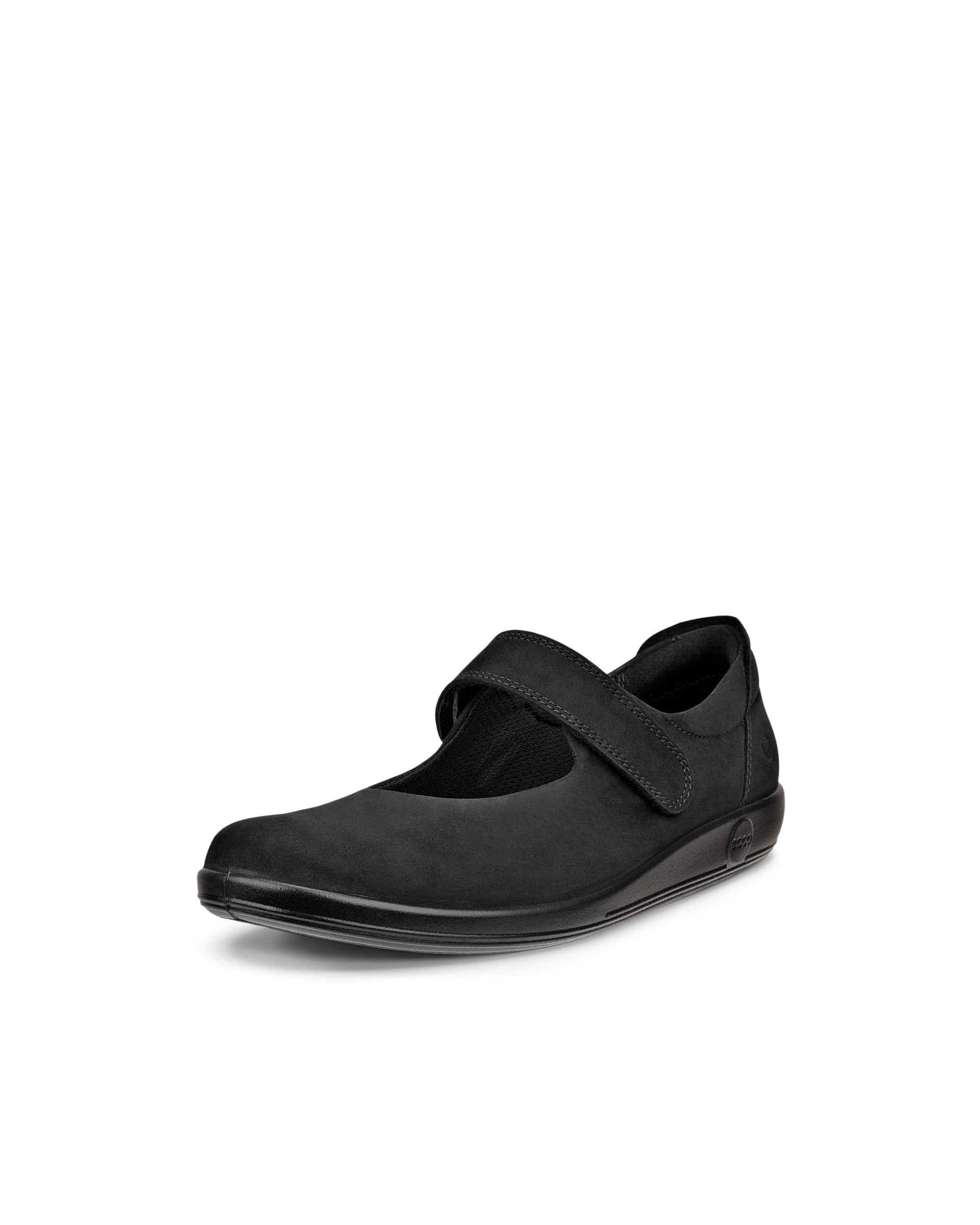 ECCO® SOFT 2.0 dame Mary Jane sko nubuk - Svart - Main