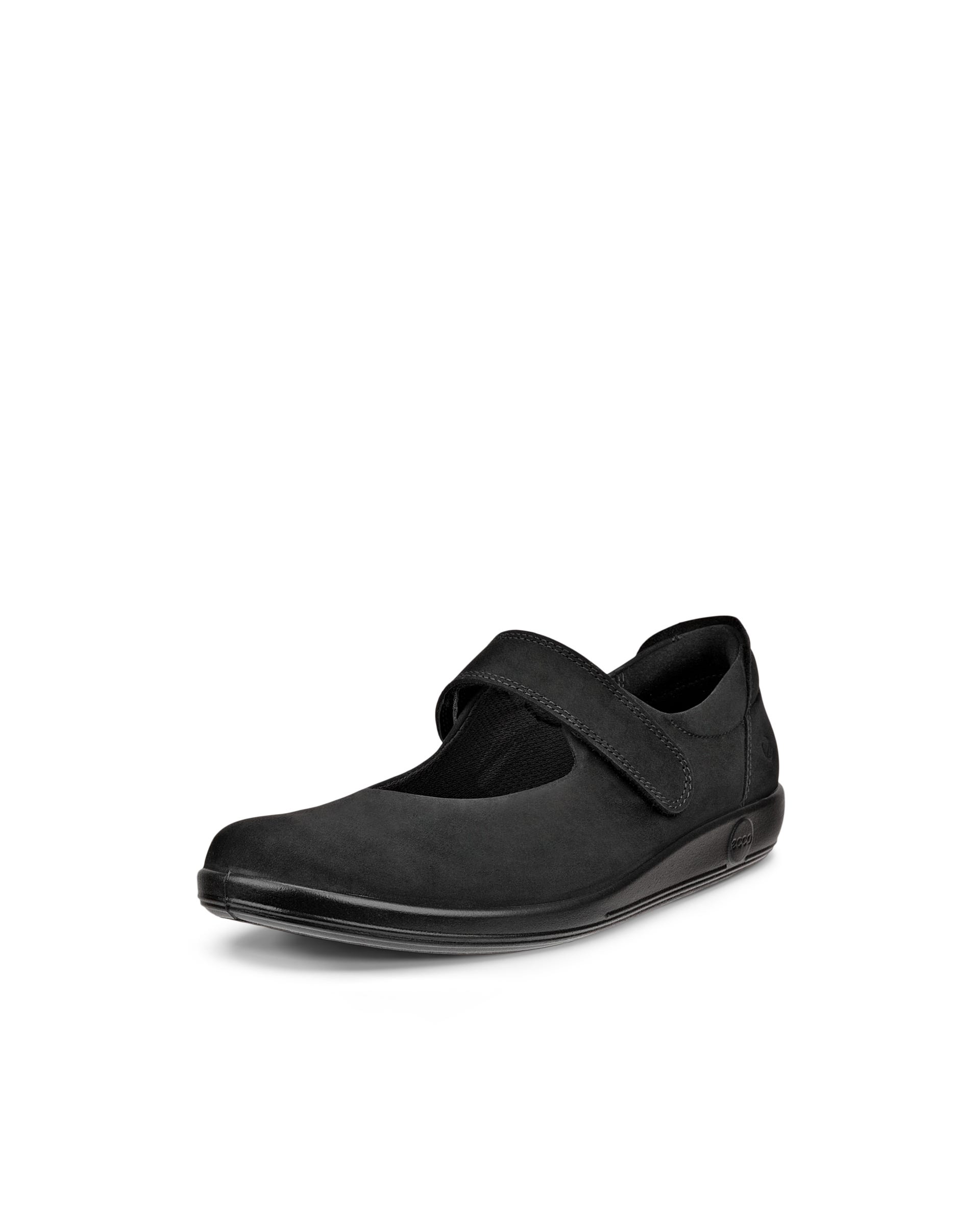 ECCO® SOFT 2.0 dame Mary Jane sko nubuk - Svart - Main