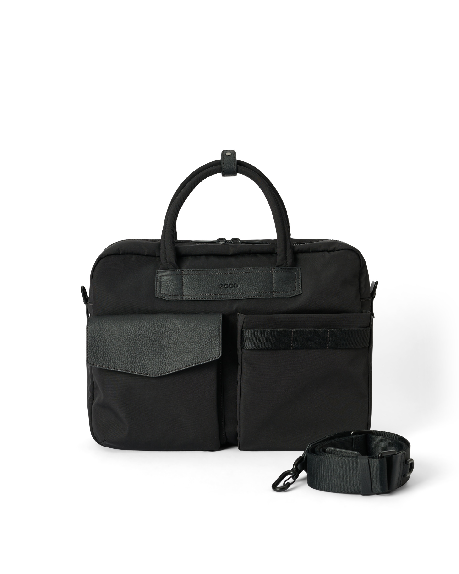 ECCO® Voyager kožna torba za prijenosno računalo - Crna - Main