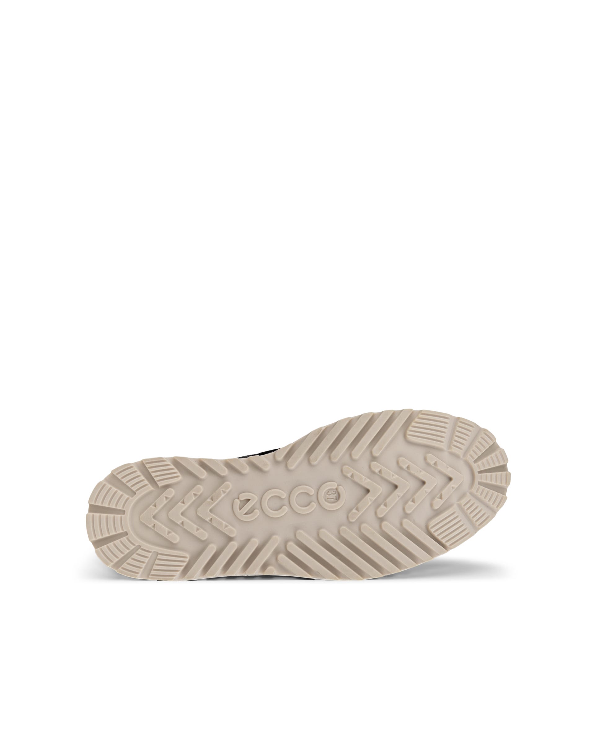 Women's ECCO® Staker Leather Moc-Toe Boot - Black - Sole