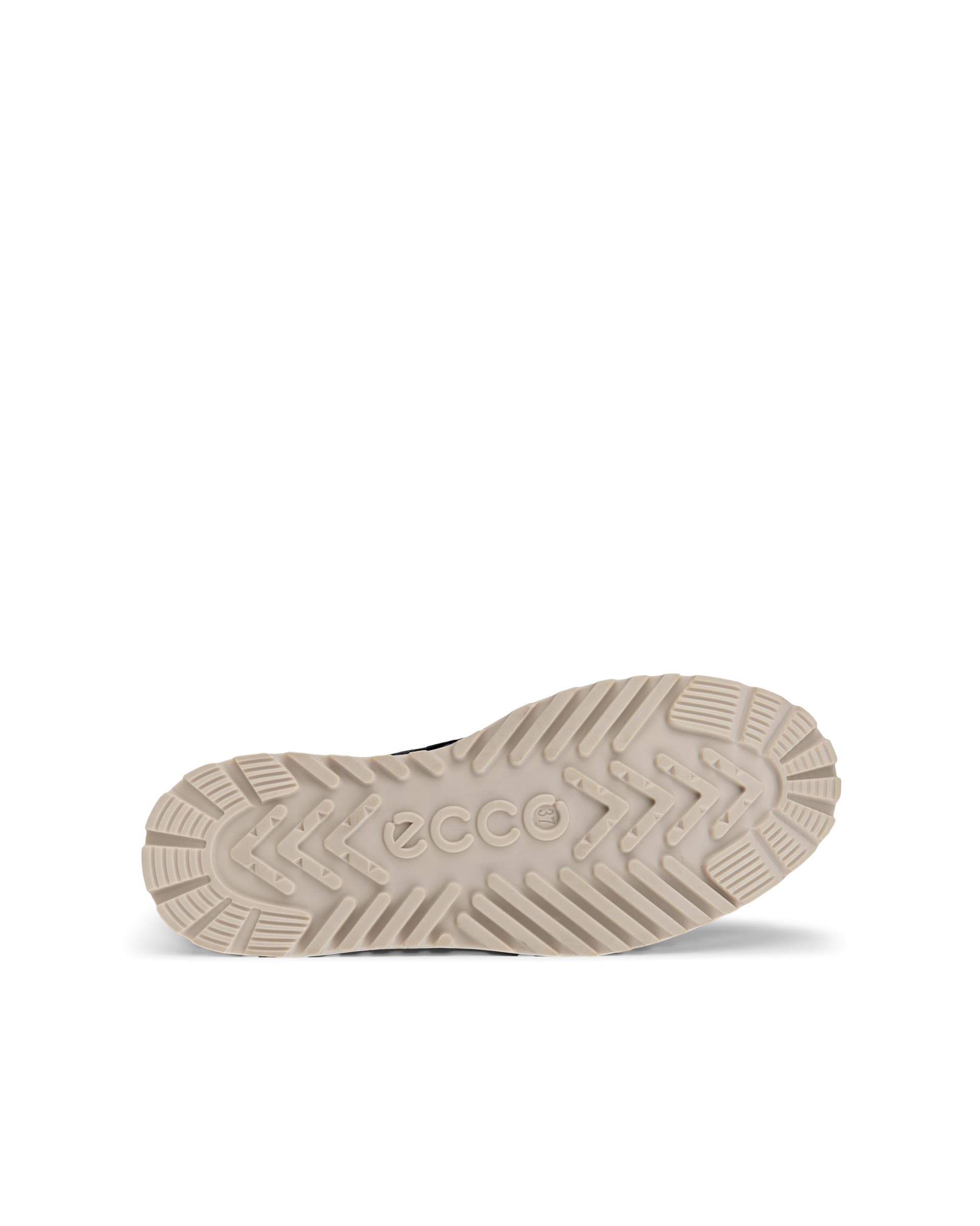 Women's ECCO® Staker Leather Moc-Toe Boot - Black - Sole