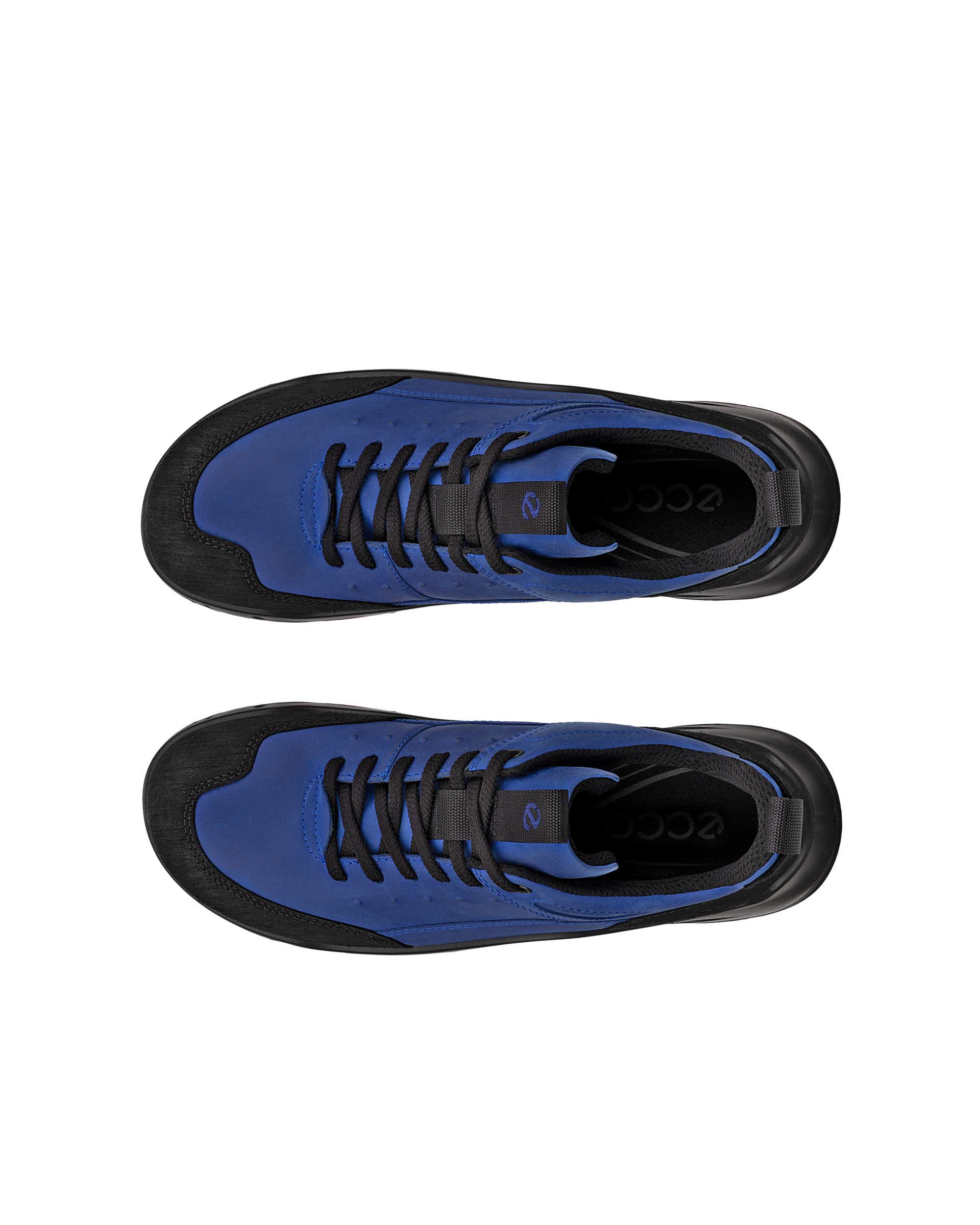 Pánské nubukové voděodolné turistické tenisky ECCO® Offroad - Modrá - Top left pair