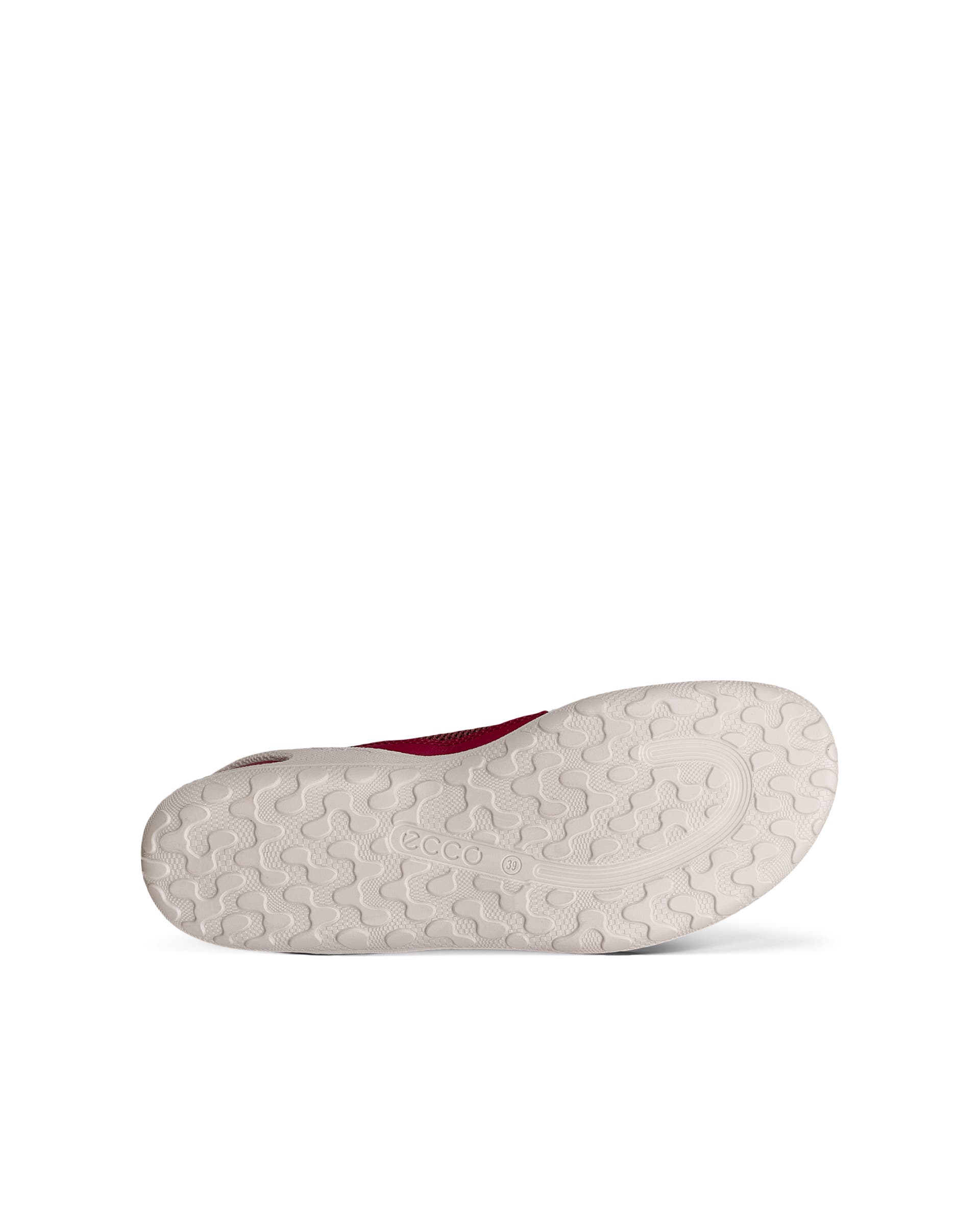Women's ECCO® Biom Lite Textile Ballerina - Red - Sole