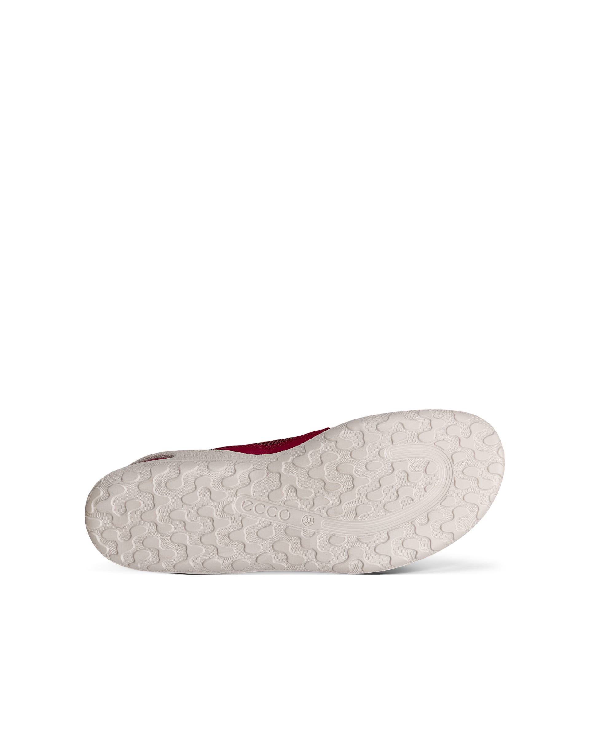 Women's ECCO® Biom Lite Textile Ballerina - Red - Sole