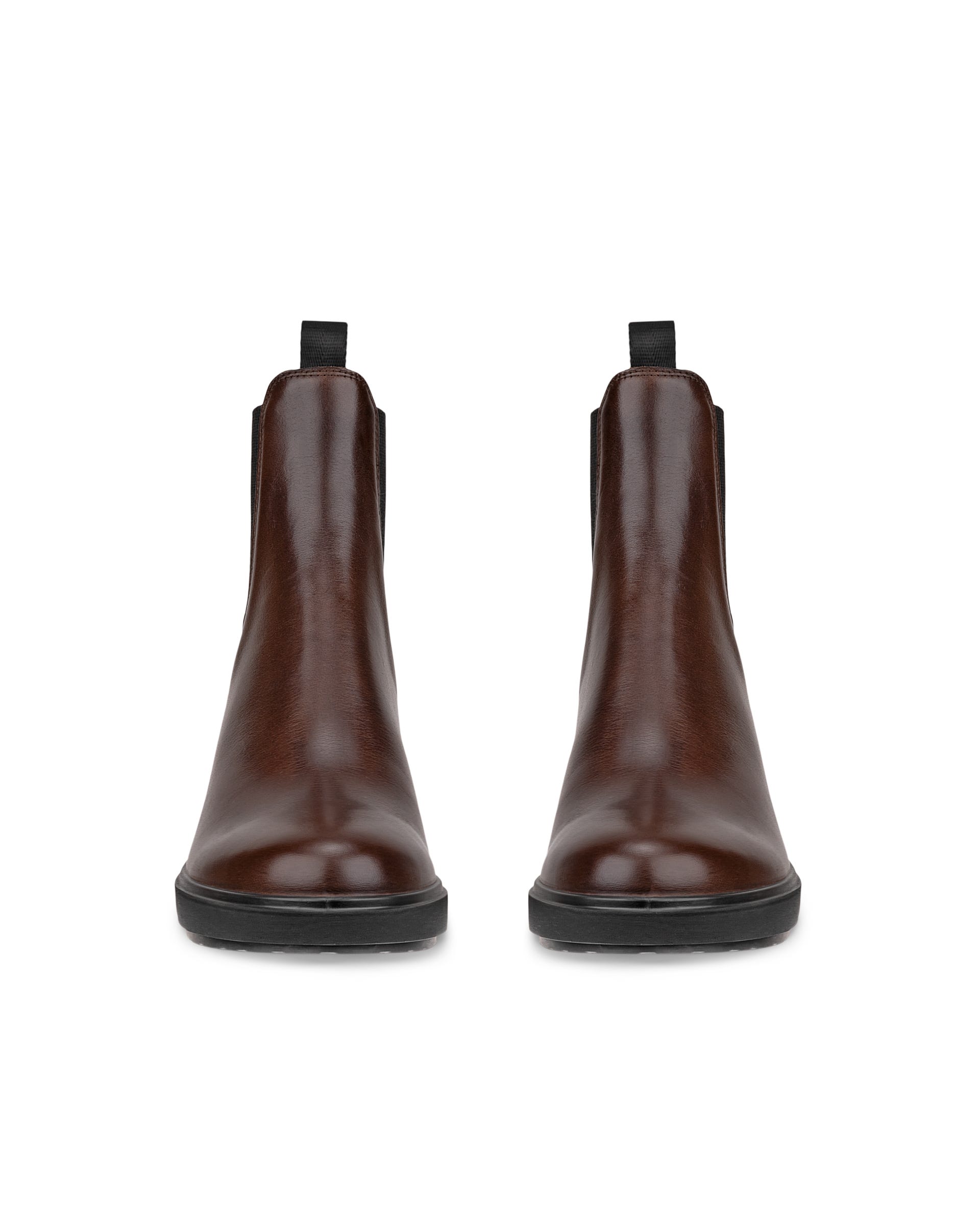 Women's ECCO® Metropole Zurich Leather Chelsea Boot - Brown - Front pair