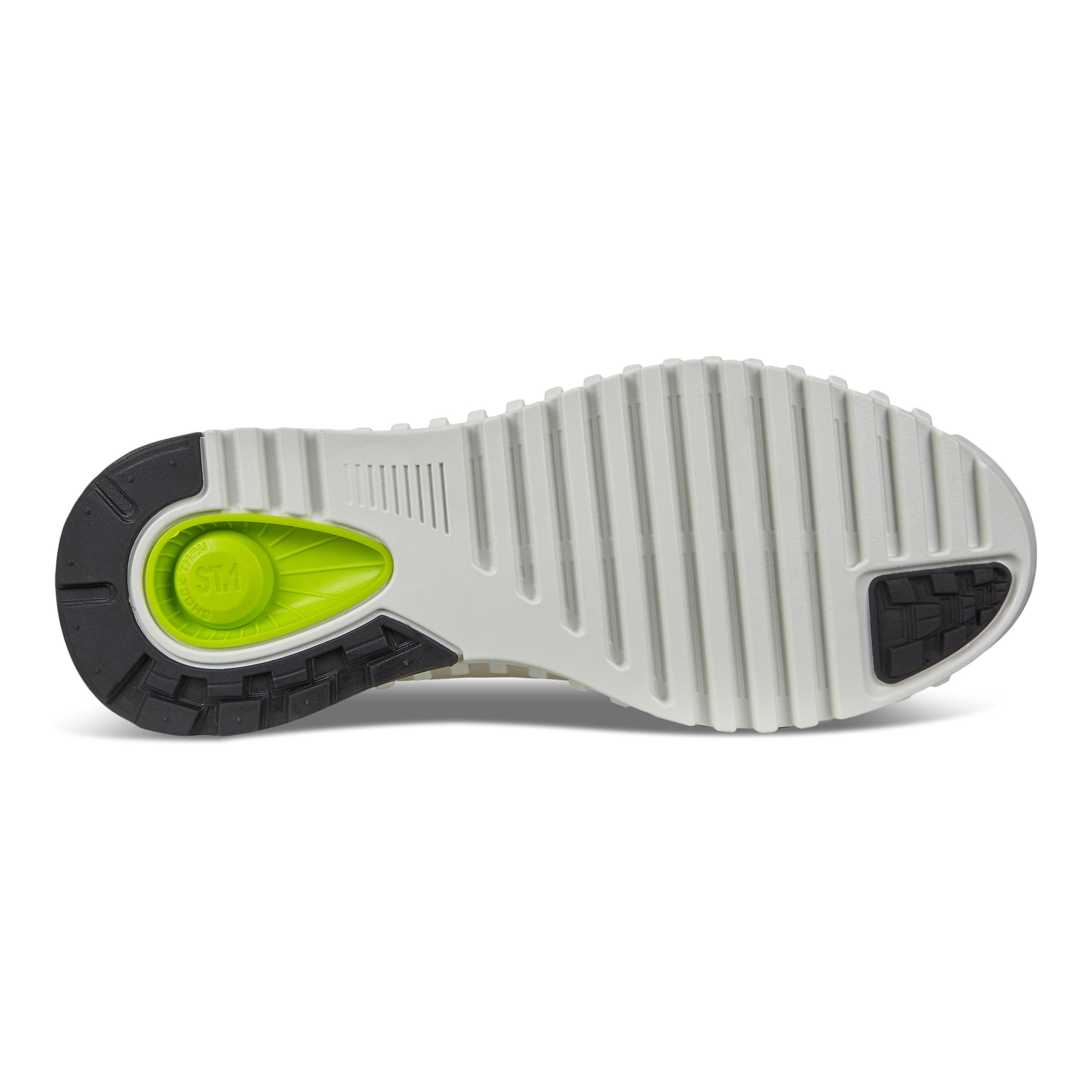 ECCO Zipflex Low メンズ レザースニーカー - ホワイト - Sole