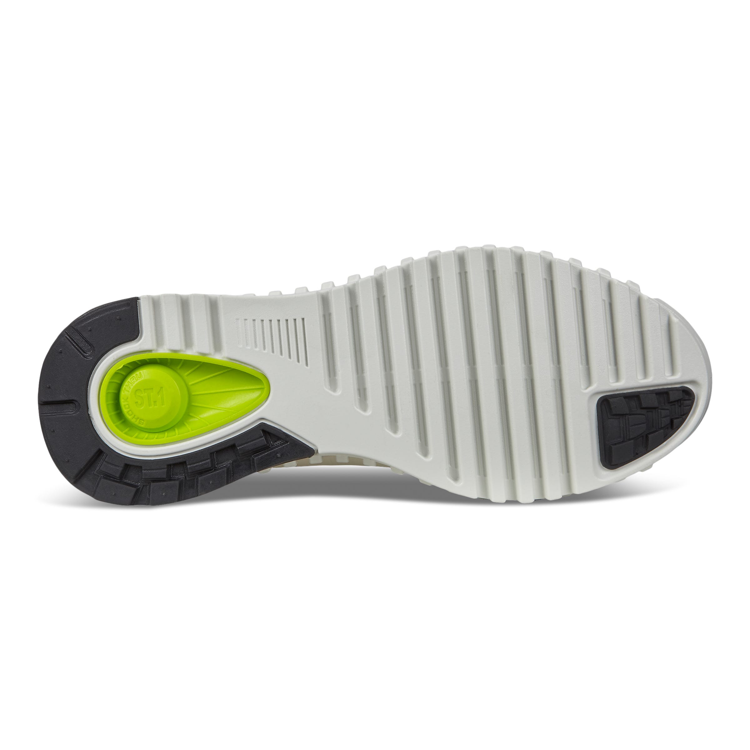 ECCO Zipflex Low メンズ レザースニーカー - ホワイト - Sole