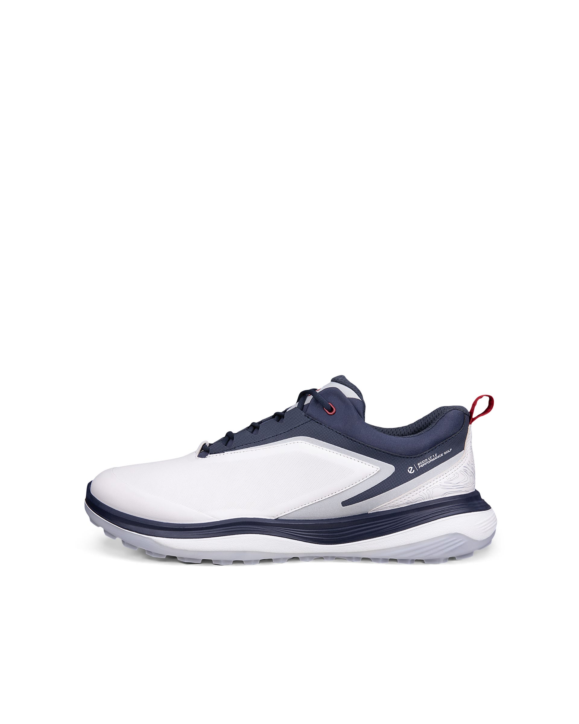 Men's ECCO® Golf LT1 Leather Waterproof Golf Shoe - White - Outside