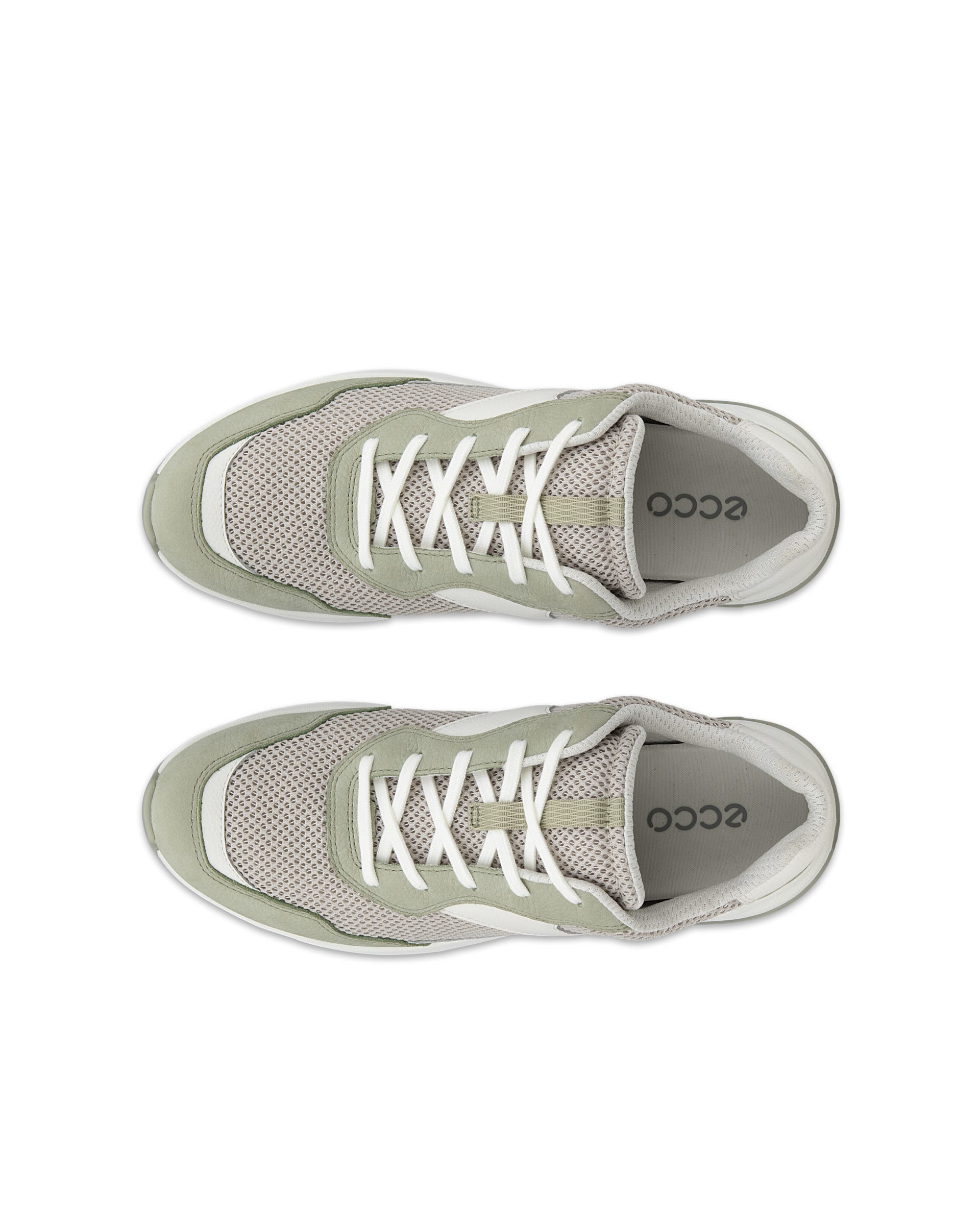 Zapatillas de piel ECCO® OTM para mujer - Verde - Outside