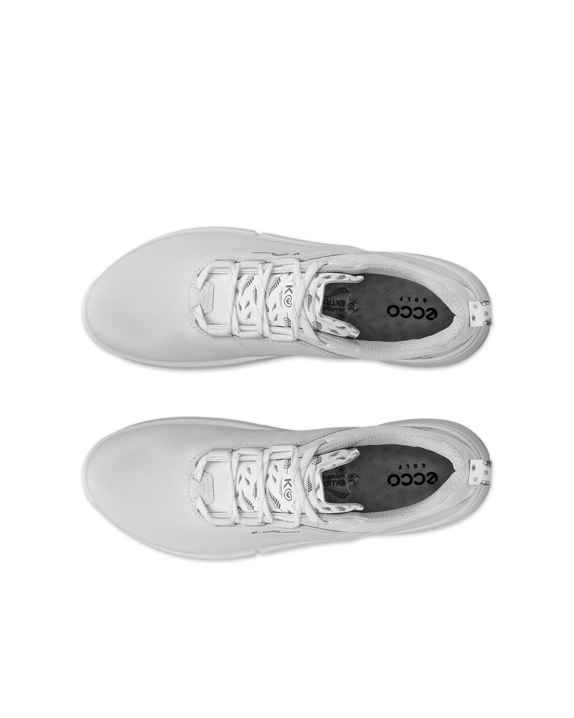 ECCO Golf BIOM H4 (Lydia Ko Edition) ウィメンズ レザーGore-Texゴルフシューズ - ホワイト - Top left pair