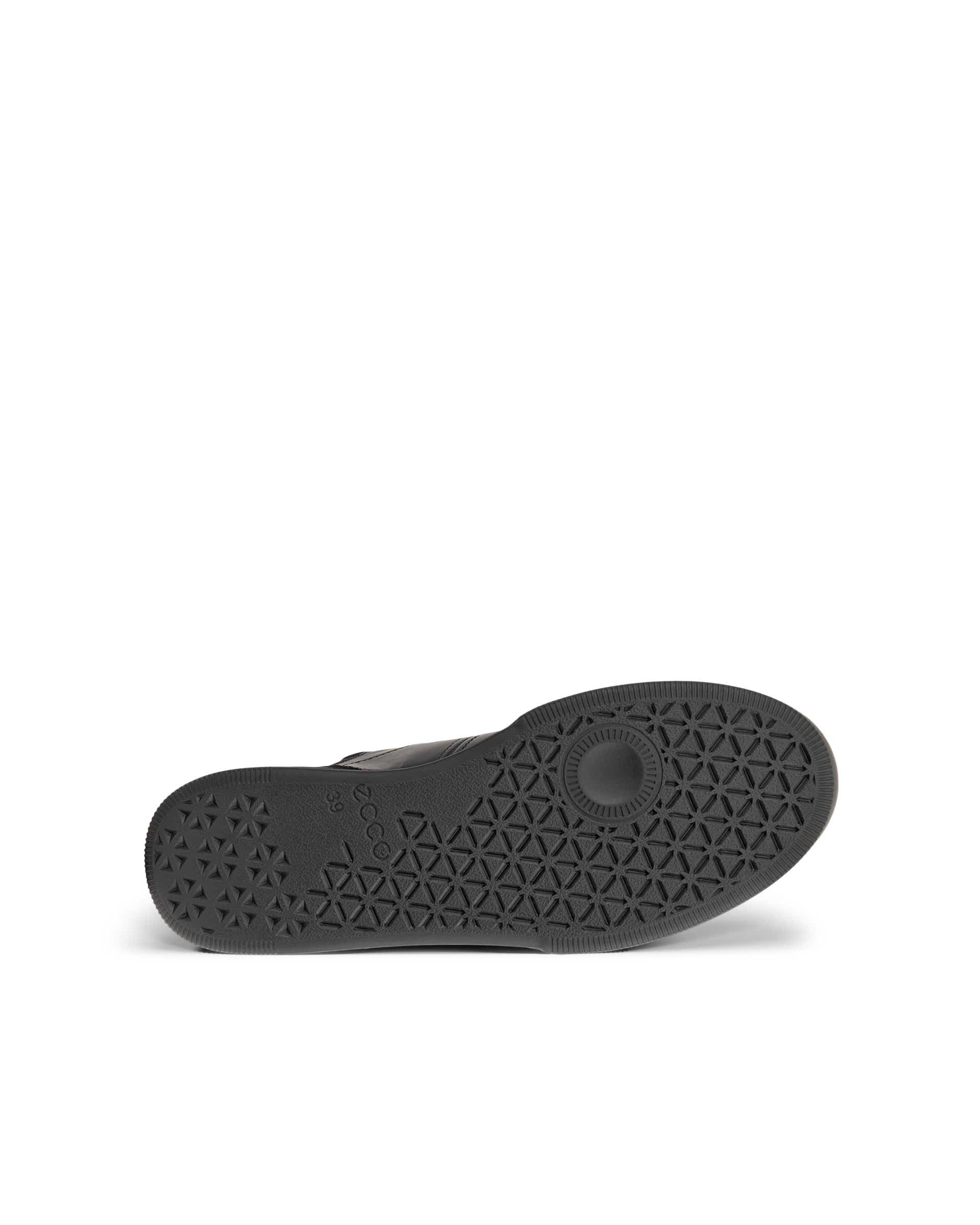 Damskie skórzane wysokie sneakersy ECCO® STREET COURT - Czarny - Sole